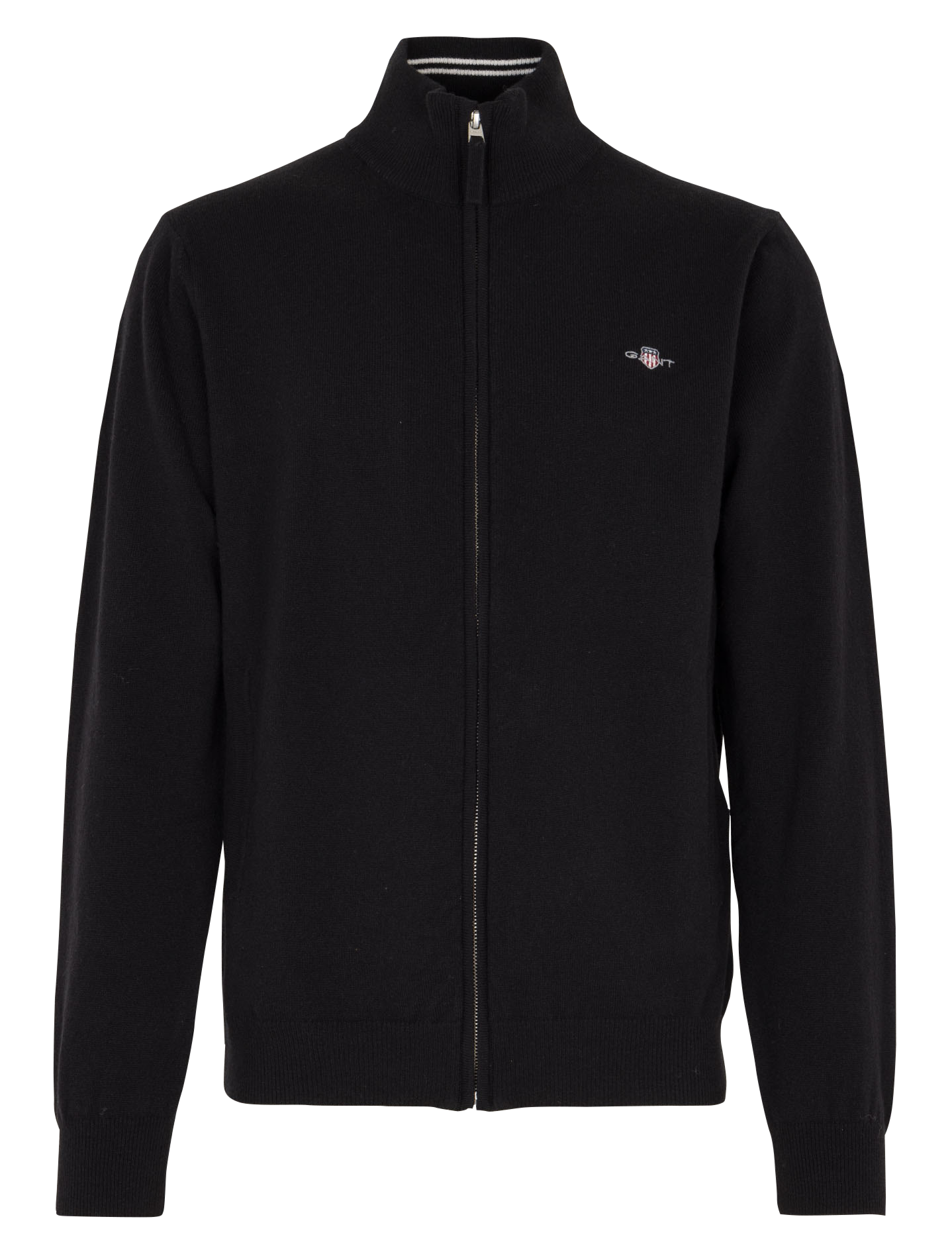 High-neck zipped sweater GANT Black