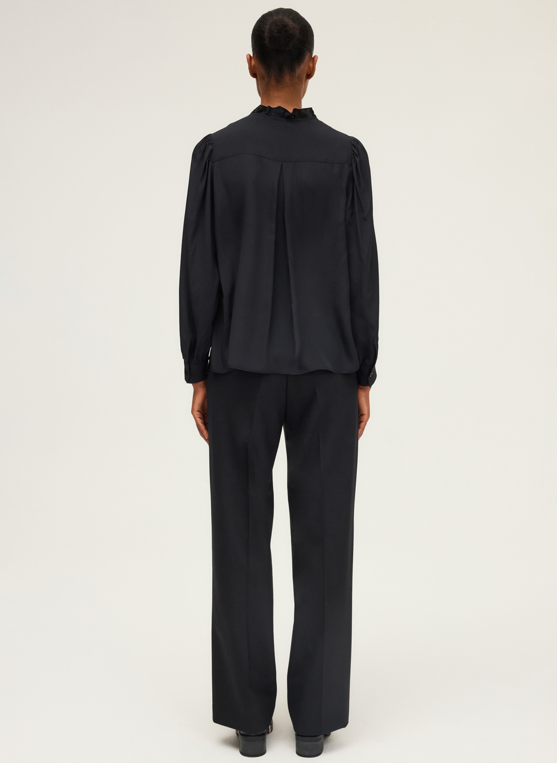 V-neck blouse PABLO Black