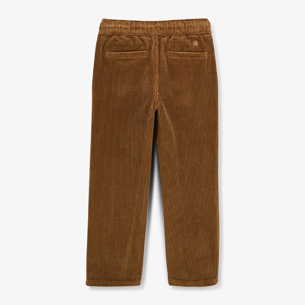 Boy's straight-cut pants with elastic waistband SERGE BLANCO Brown