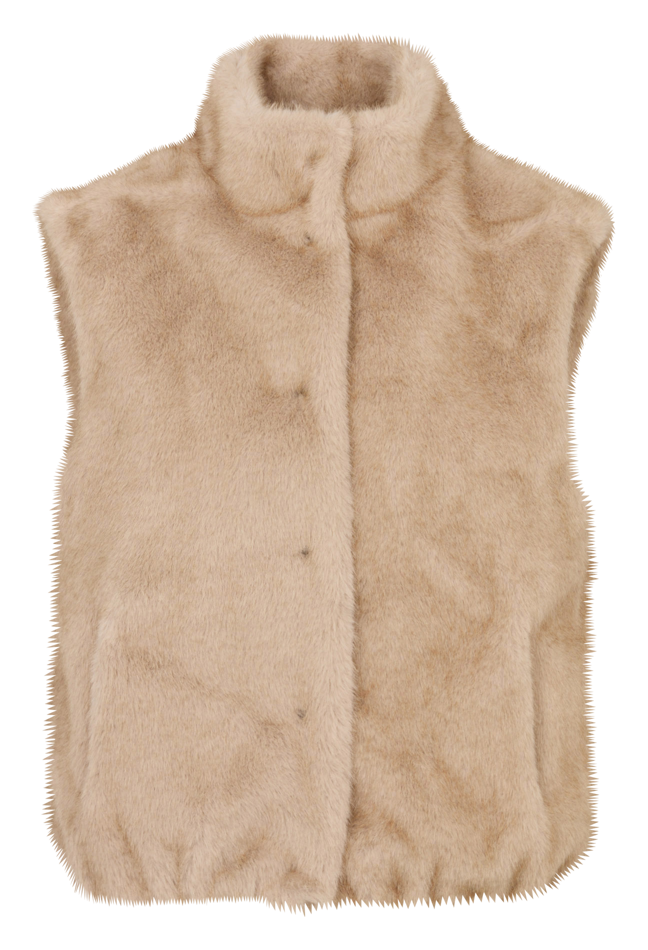 Gilet sans manches effet fourrure MAISON 123 Beige