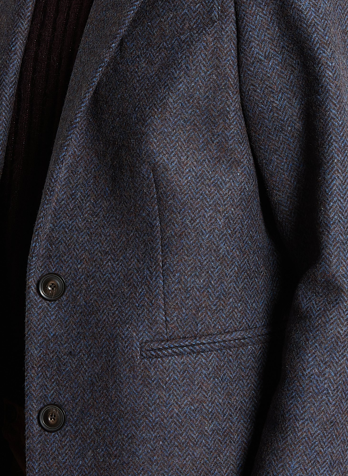 Rechte blazer van visgraat breisel MAISON 123 Bruin