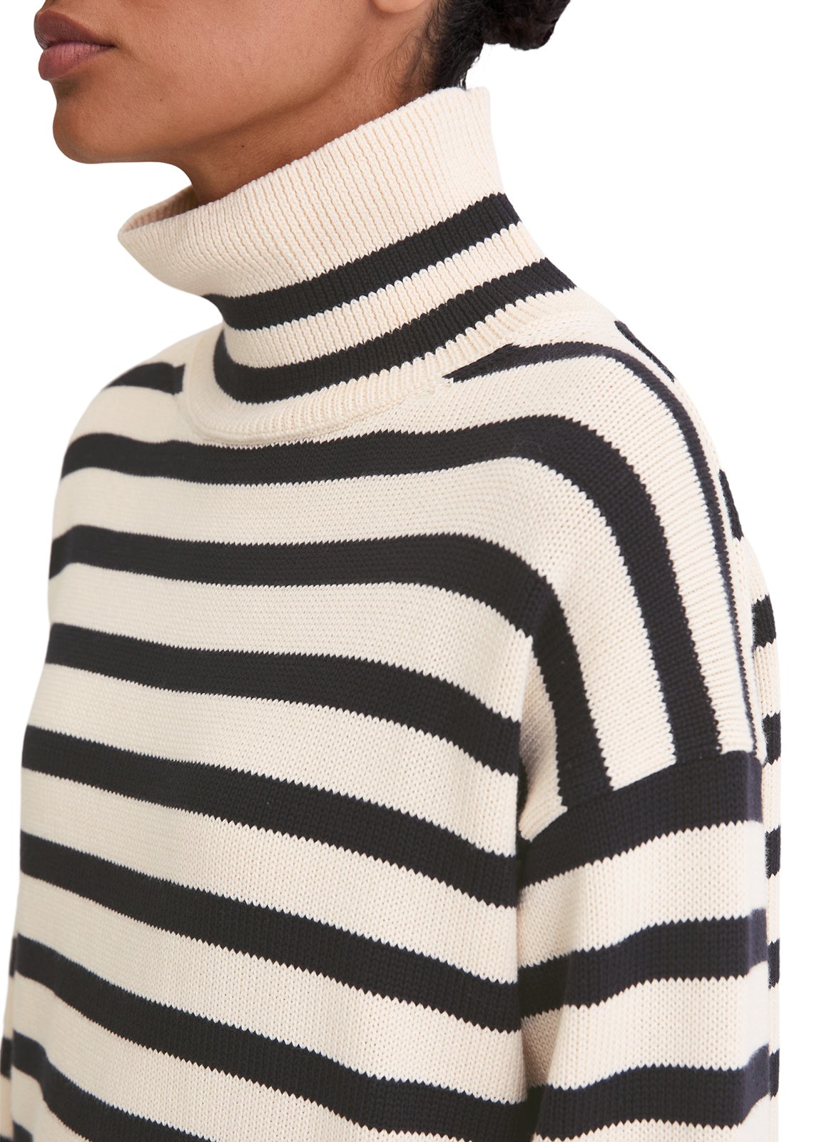 Pull col montant en coton MARC O'POLO Beige