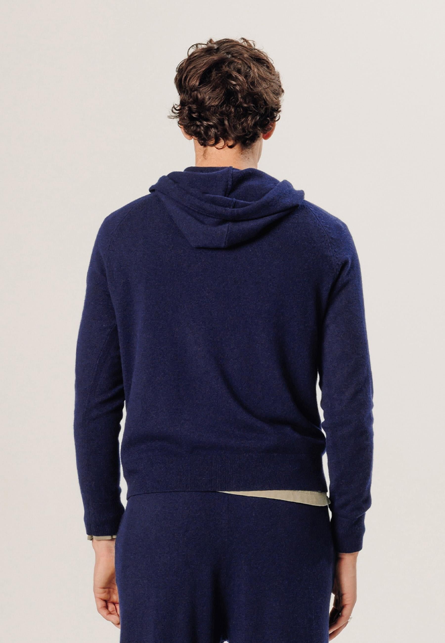 Cashmere hooded sweater RODIER Blue