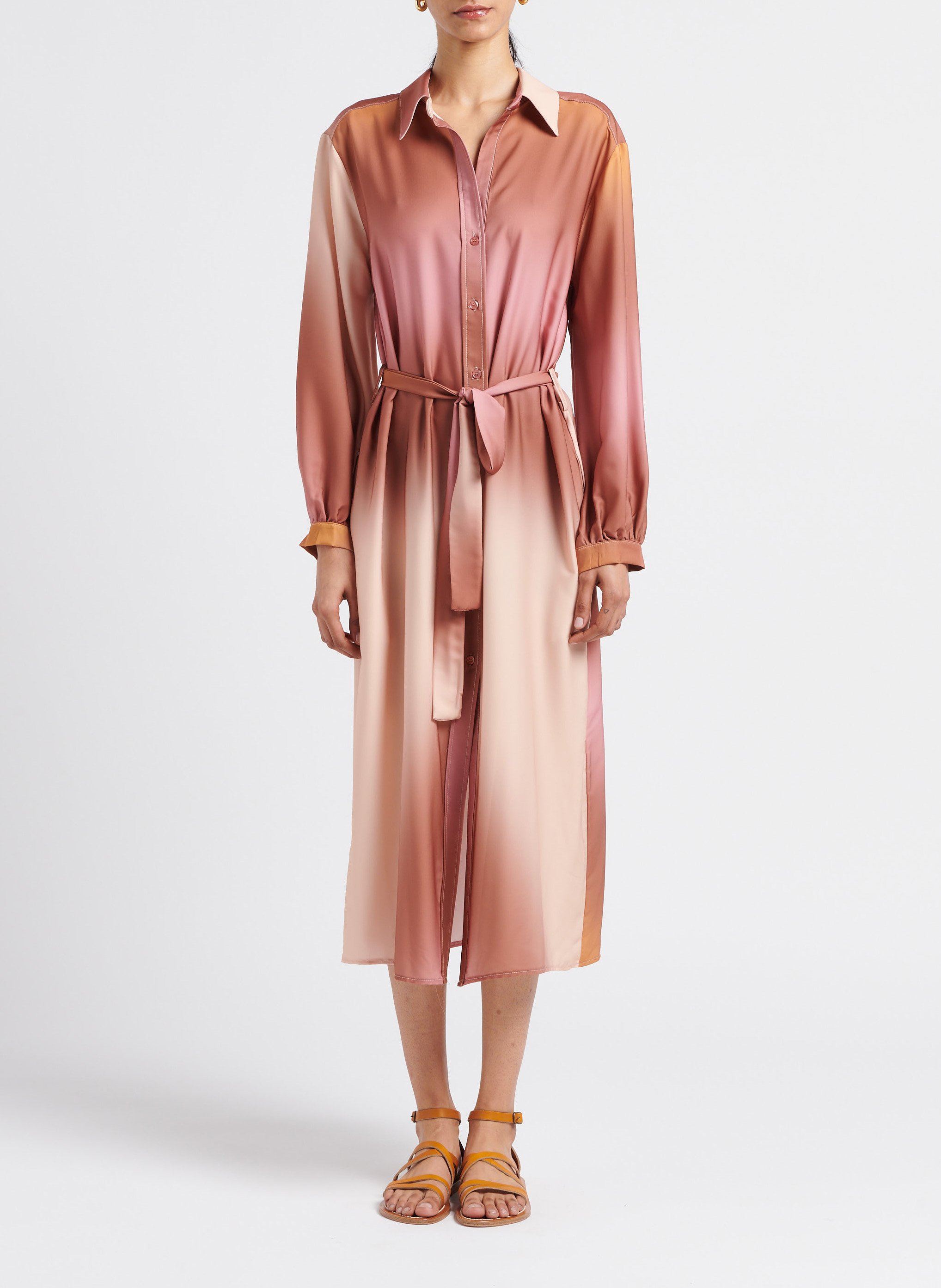 Robe ample col classique IMPERIAL Multicolore