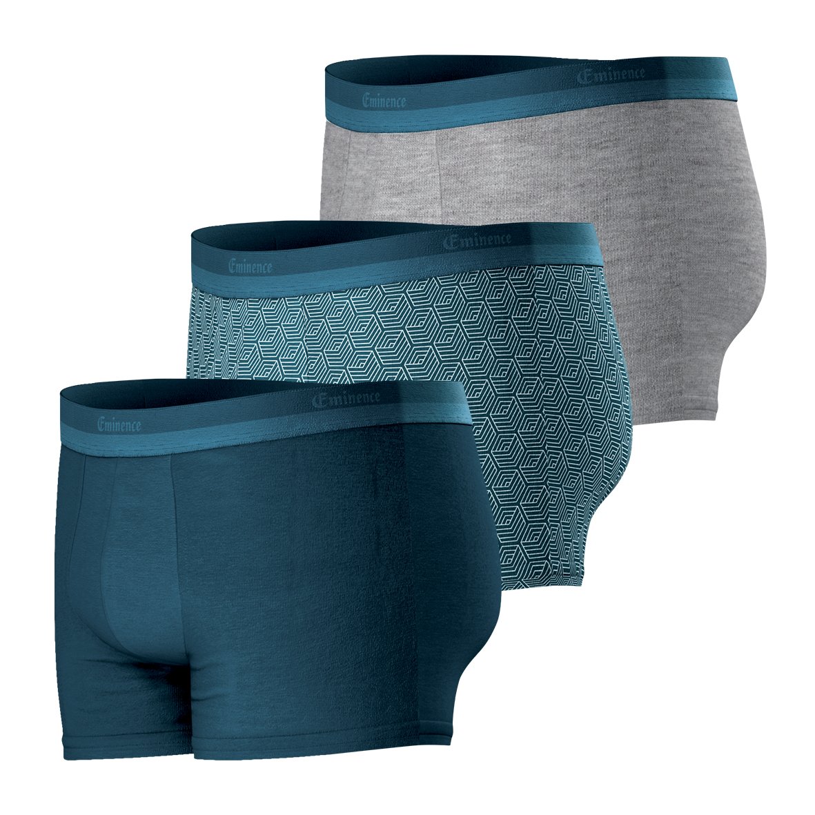 Boxer shorts, pack of 3, business Blue