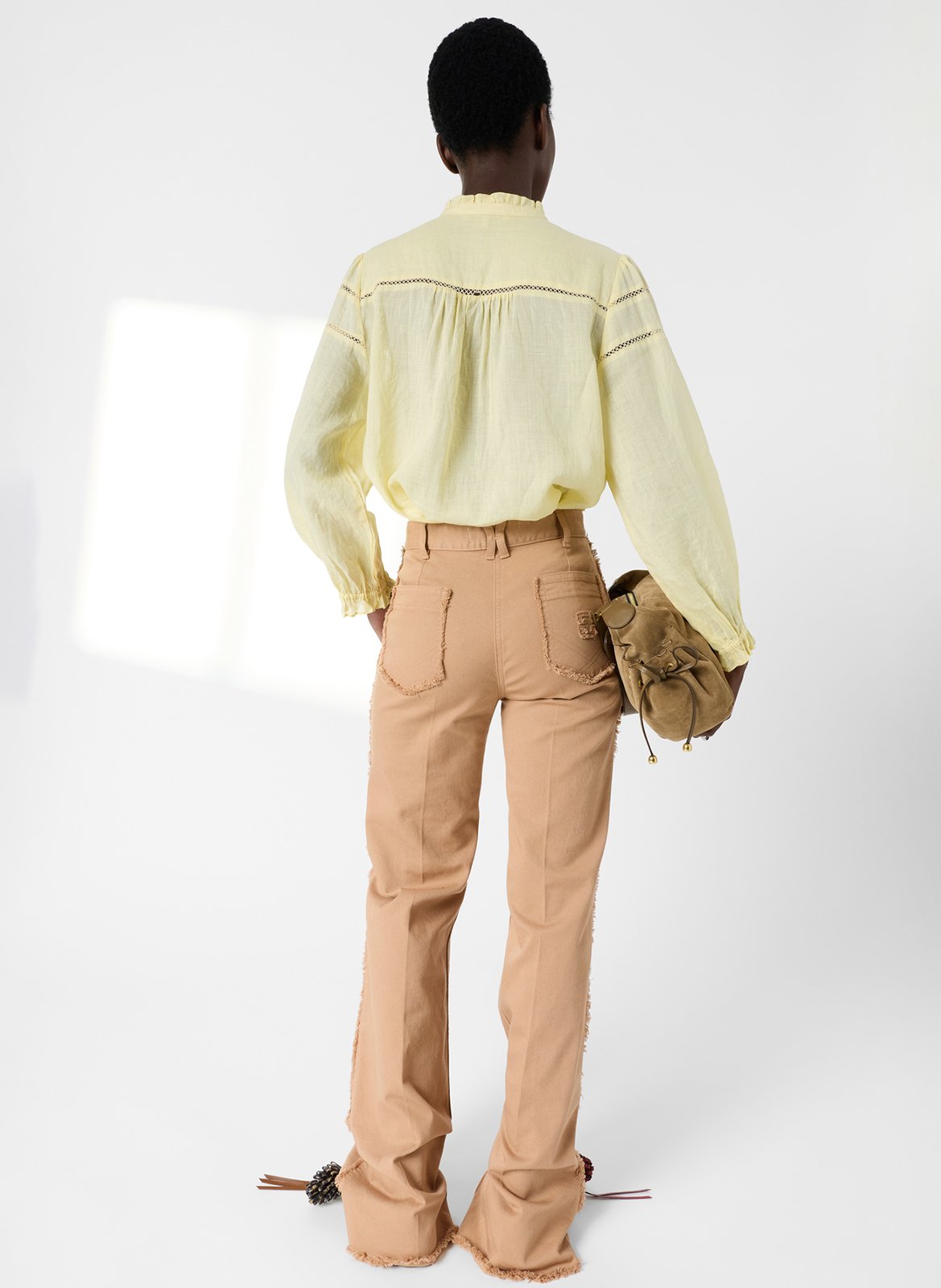 Chemise col V GERARD DAREL Jaune