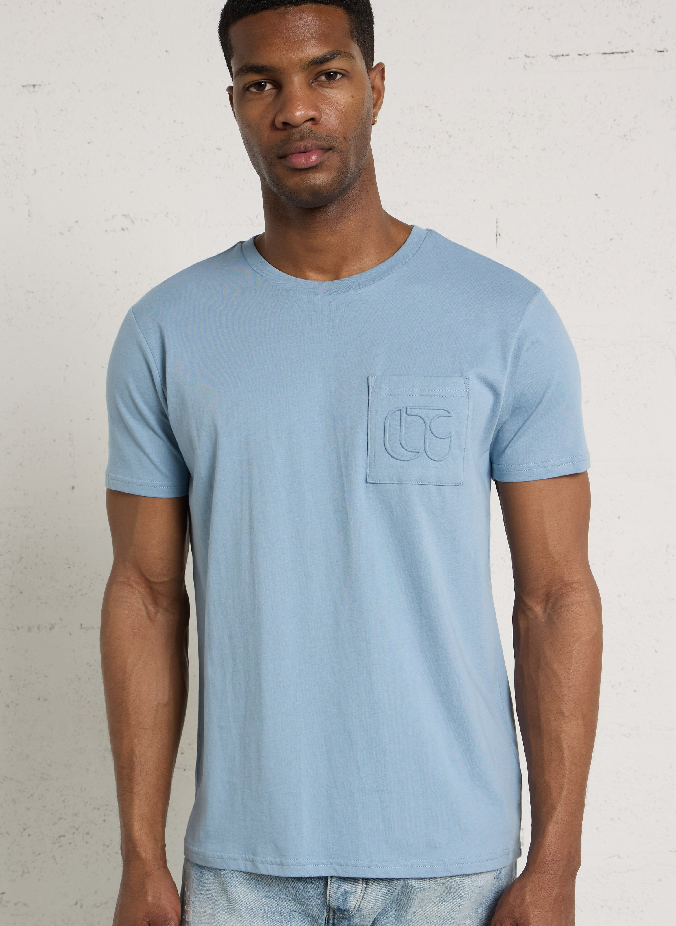 Tee-shirt col rond droit uni LE TEMPS DES CERISES