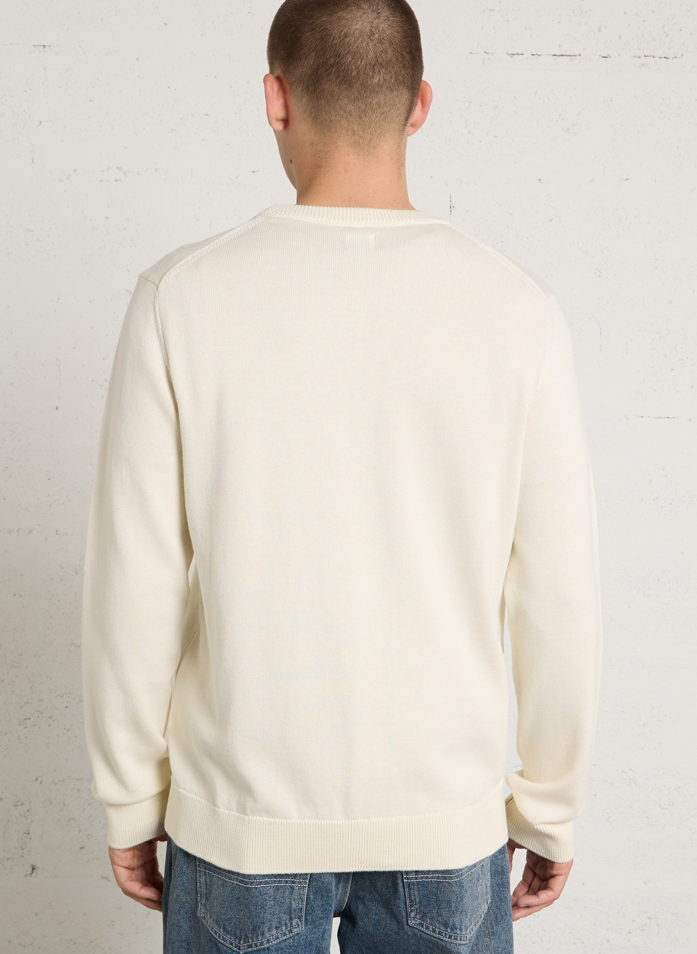 Oversized cotton sweater AU PRINTEMPS PARIS Beige