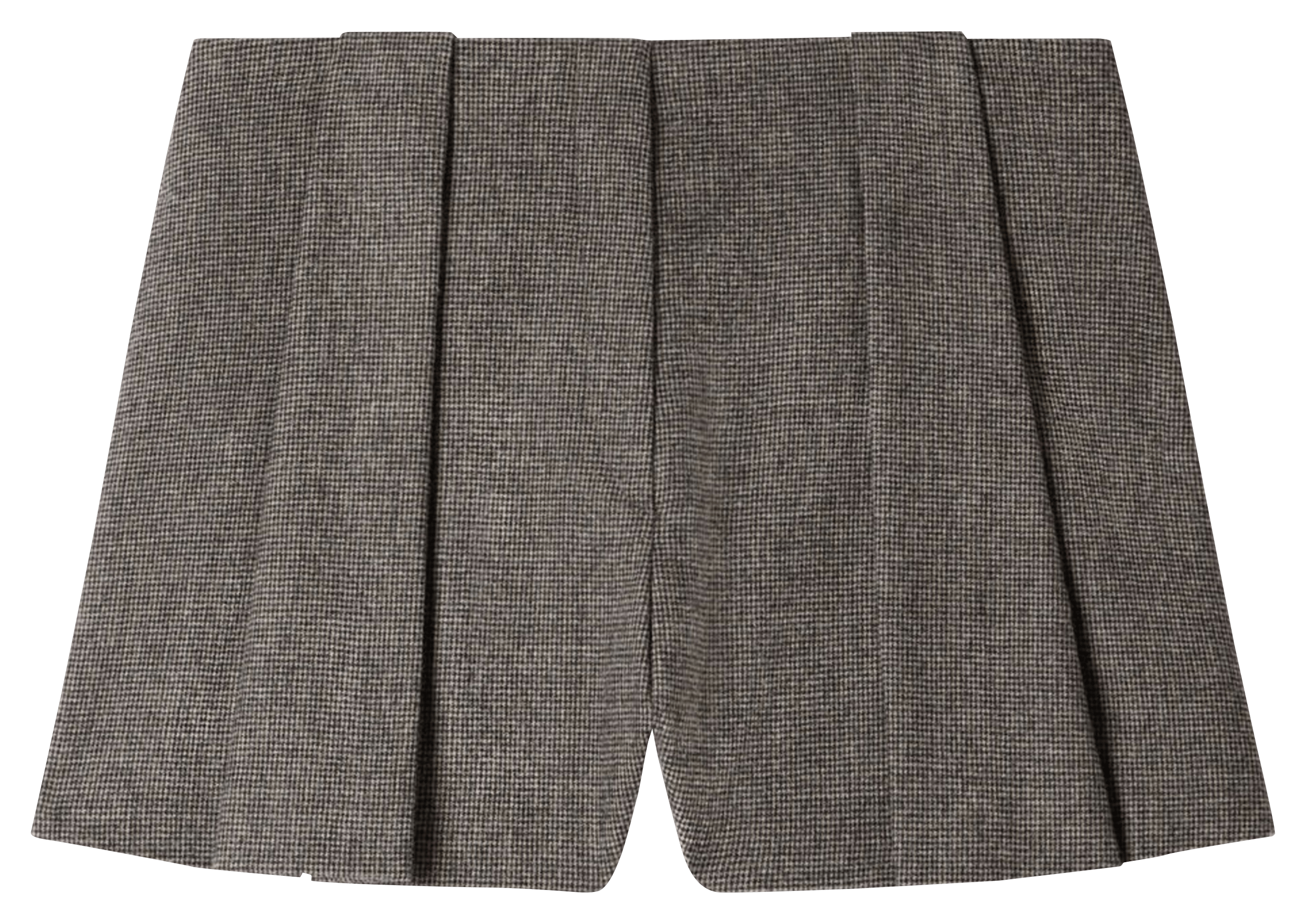 Plissé short van een wolmix SANDRO Grijs
