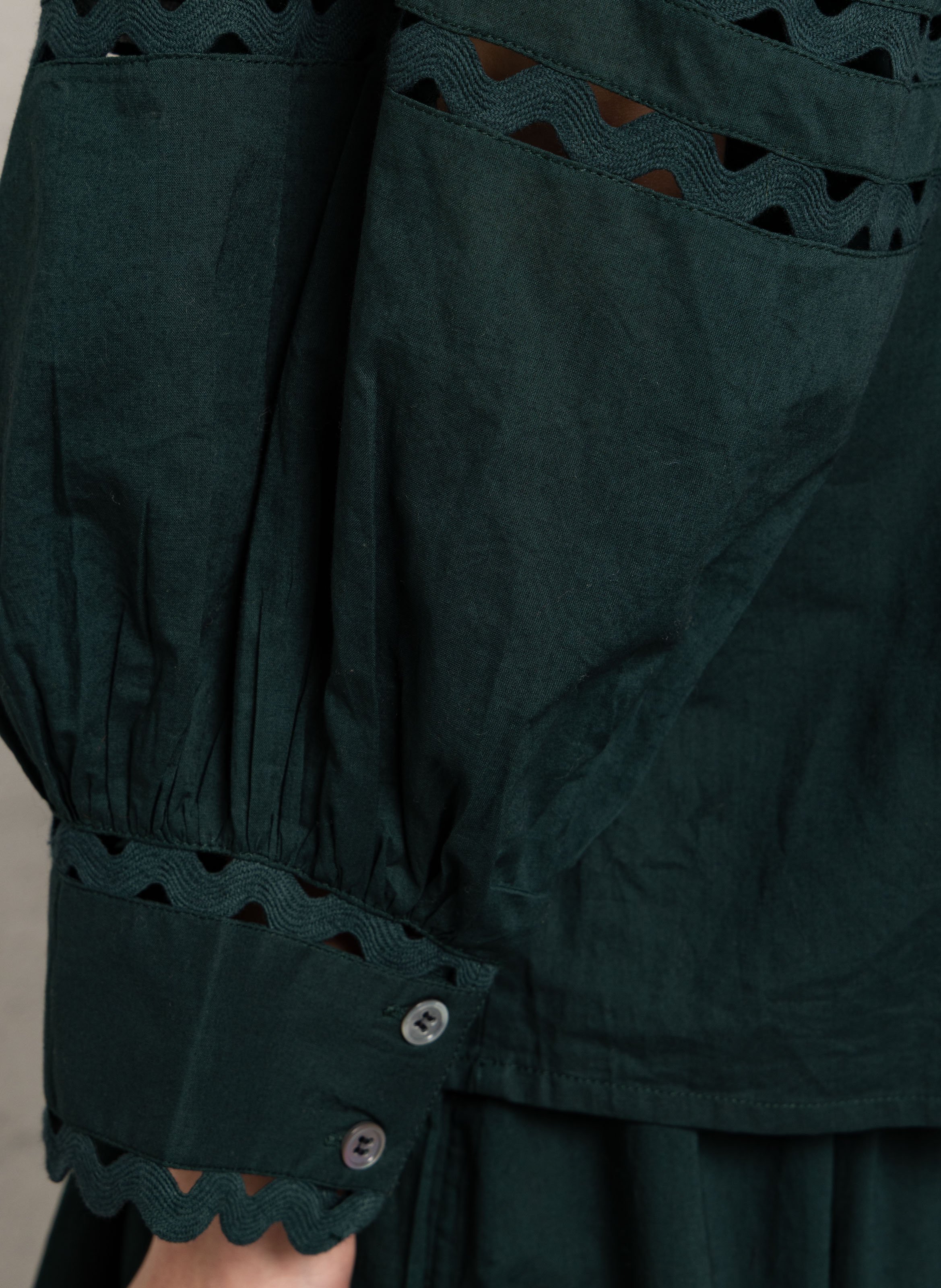 Top évasé en coton ANTIK BATIK Vert