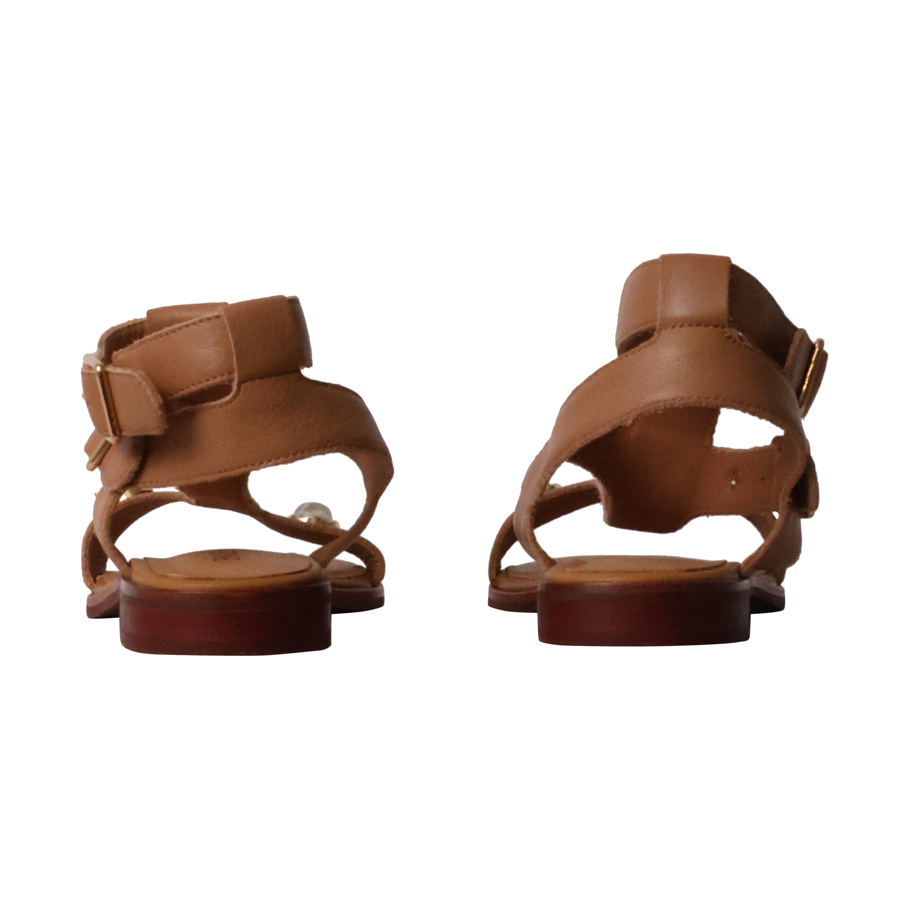 Sandales cuir  athena EMILIE KARSTON Marron