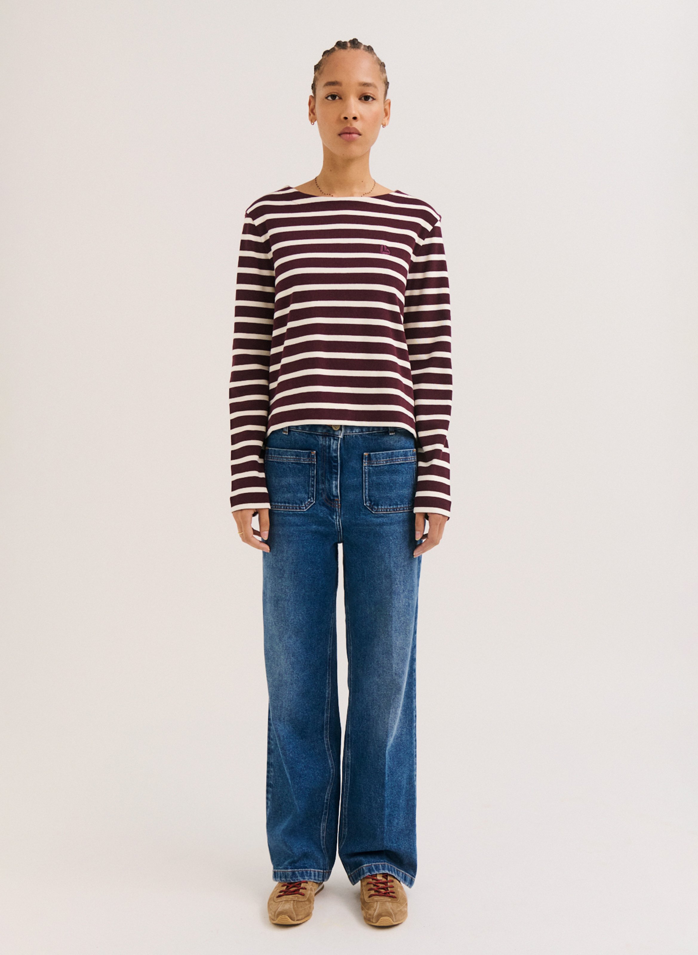 Regular-fit, katoenen T-shirt met ronde hals PABLO Rood