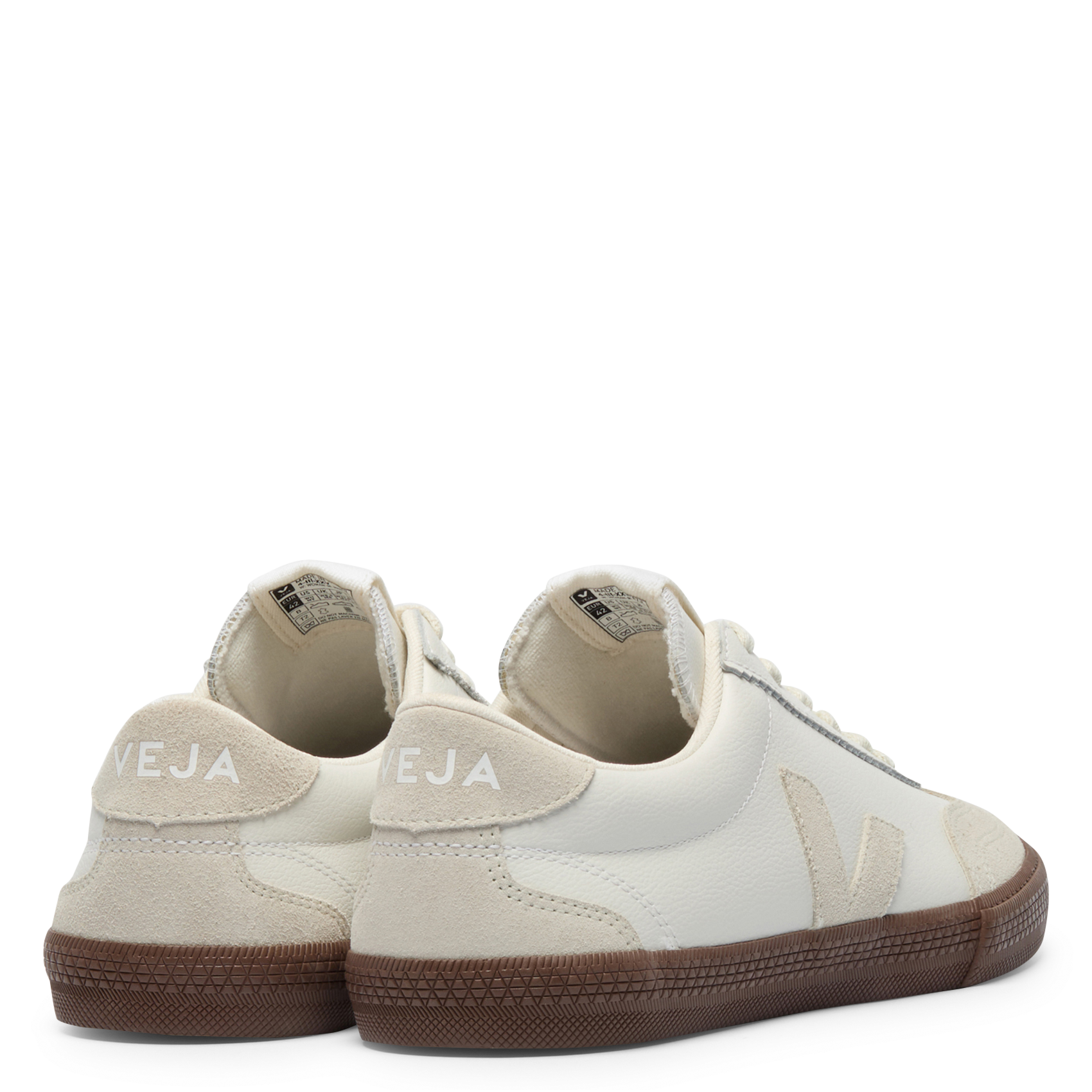 Niedrige Ledersneaker VEJA Weiss