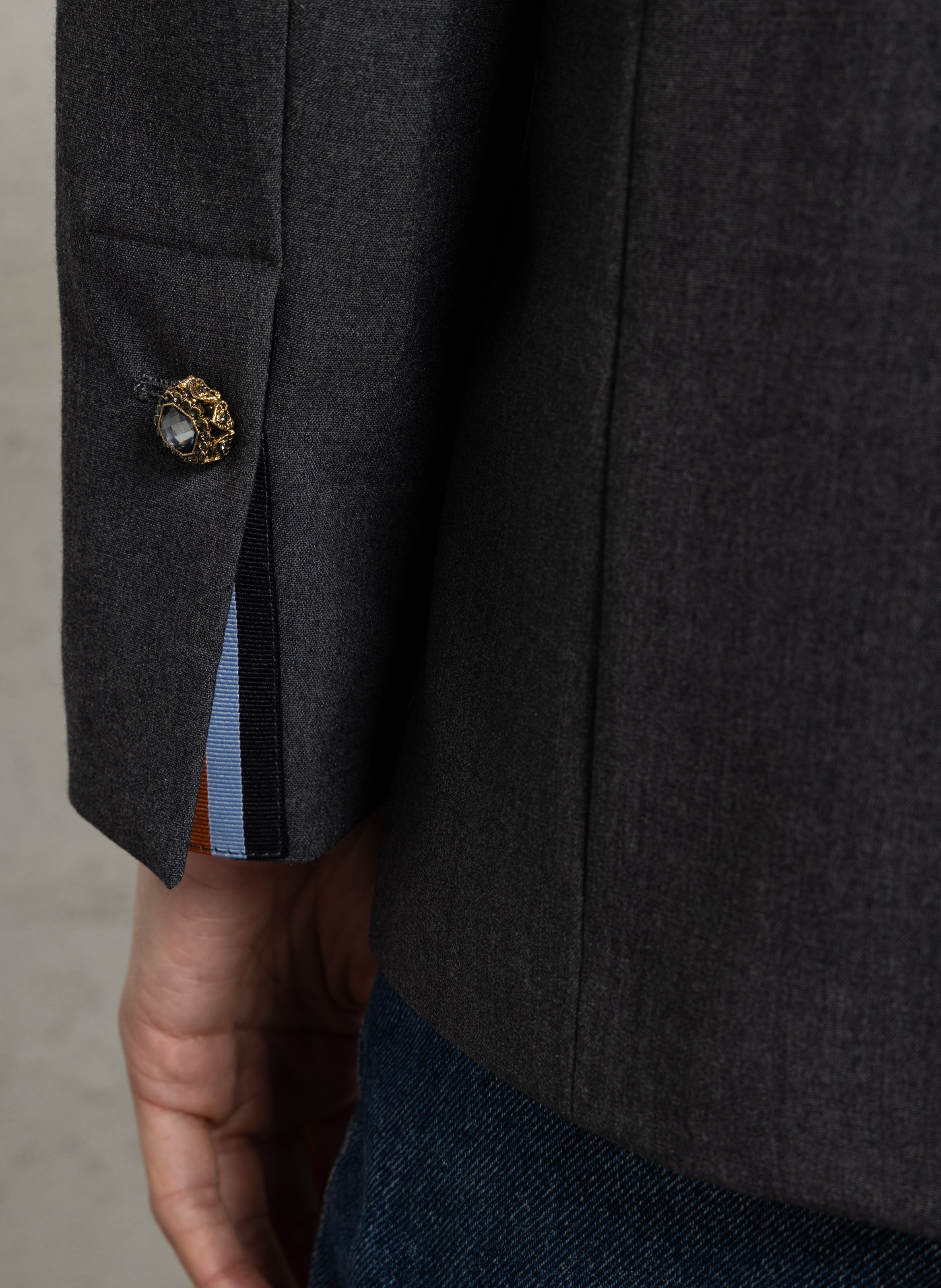 Straight tailored jacket LIU JO Grey