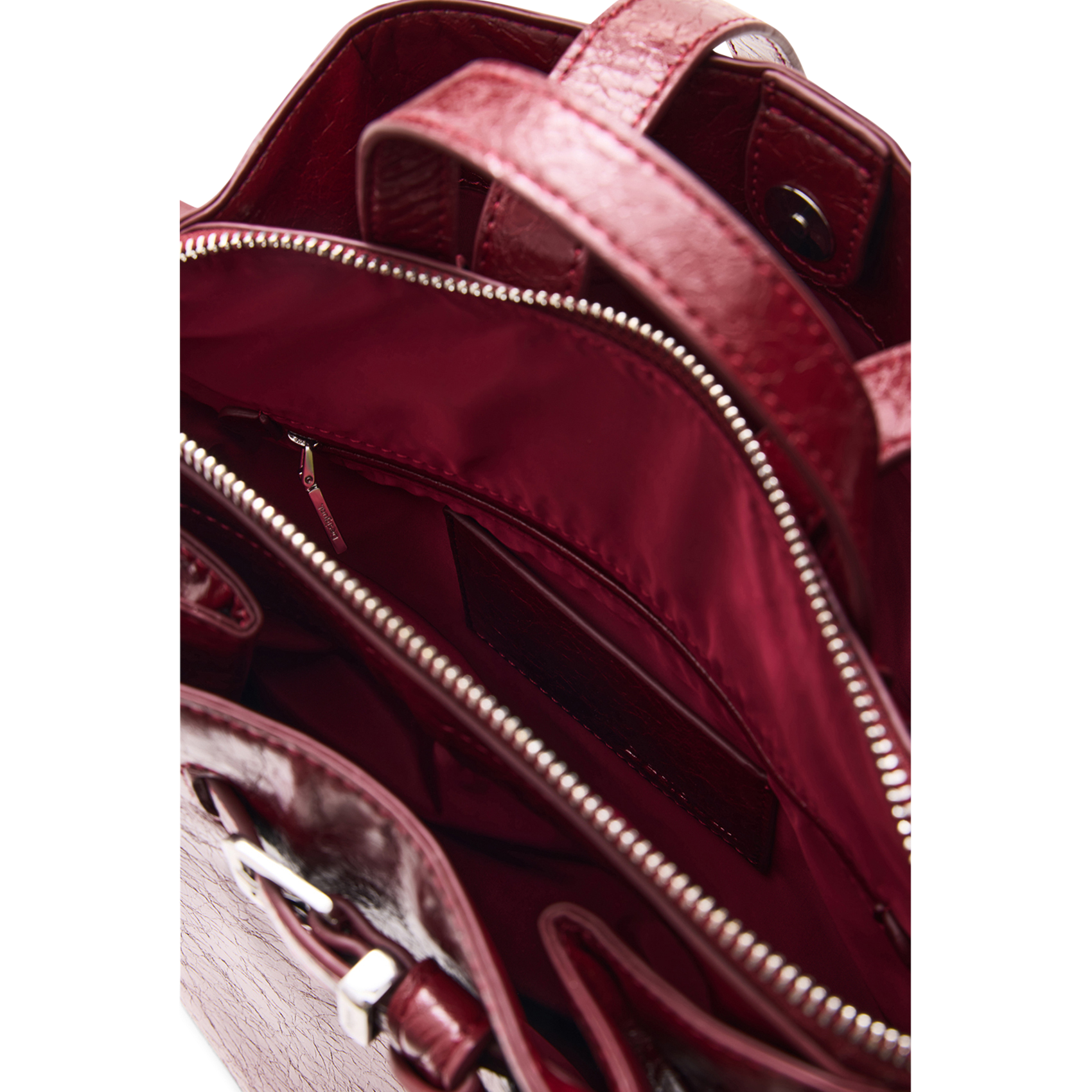 Sac à dos moyen finition brillante DESIGUAL Rouge