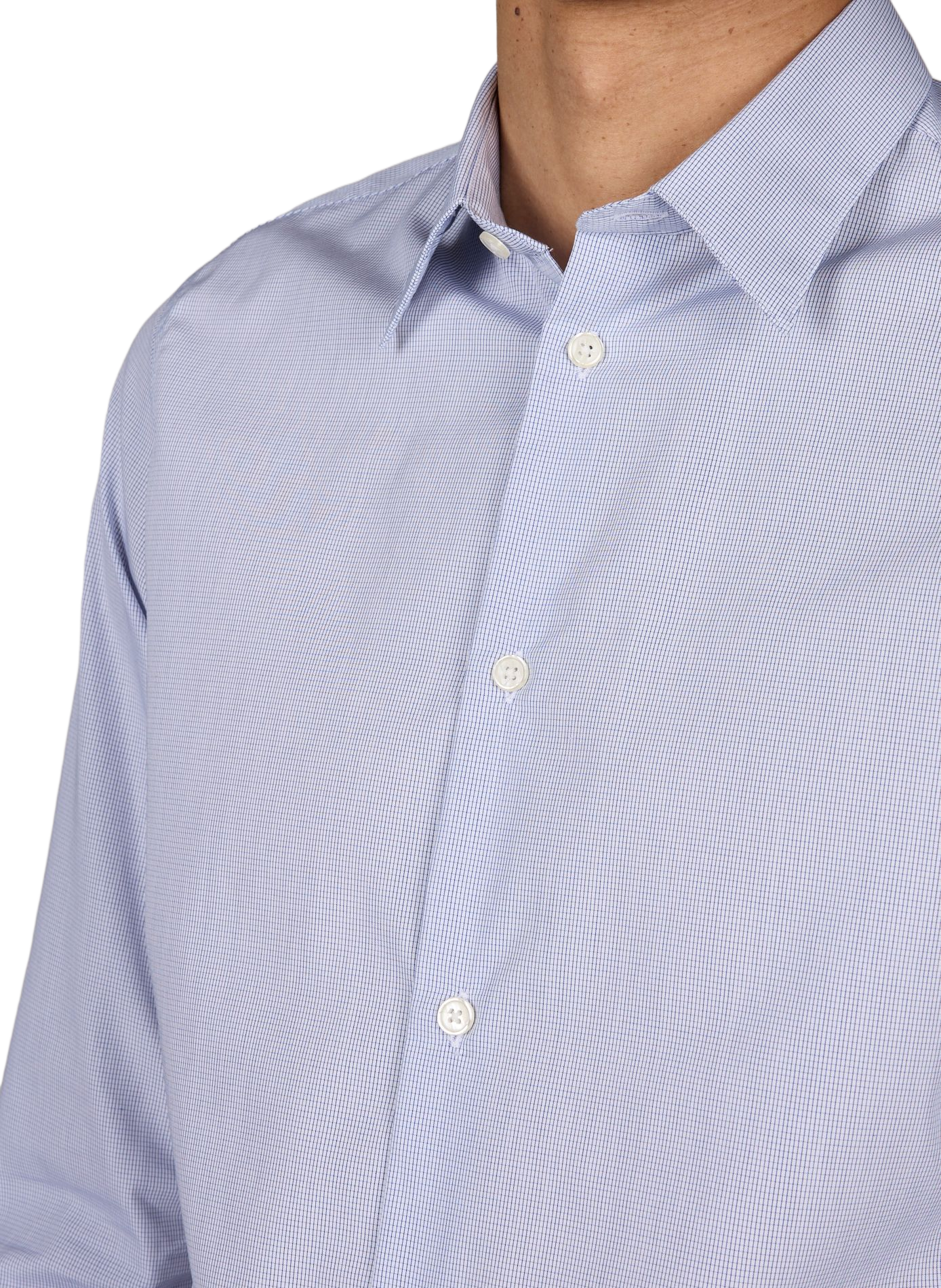 Slim-fit cotton Icareau-S shirt AU PRINTEMPS PARIS Blue