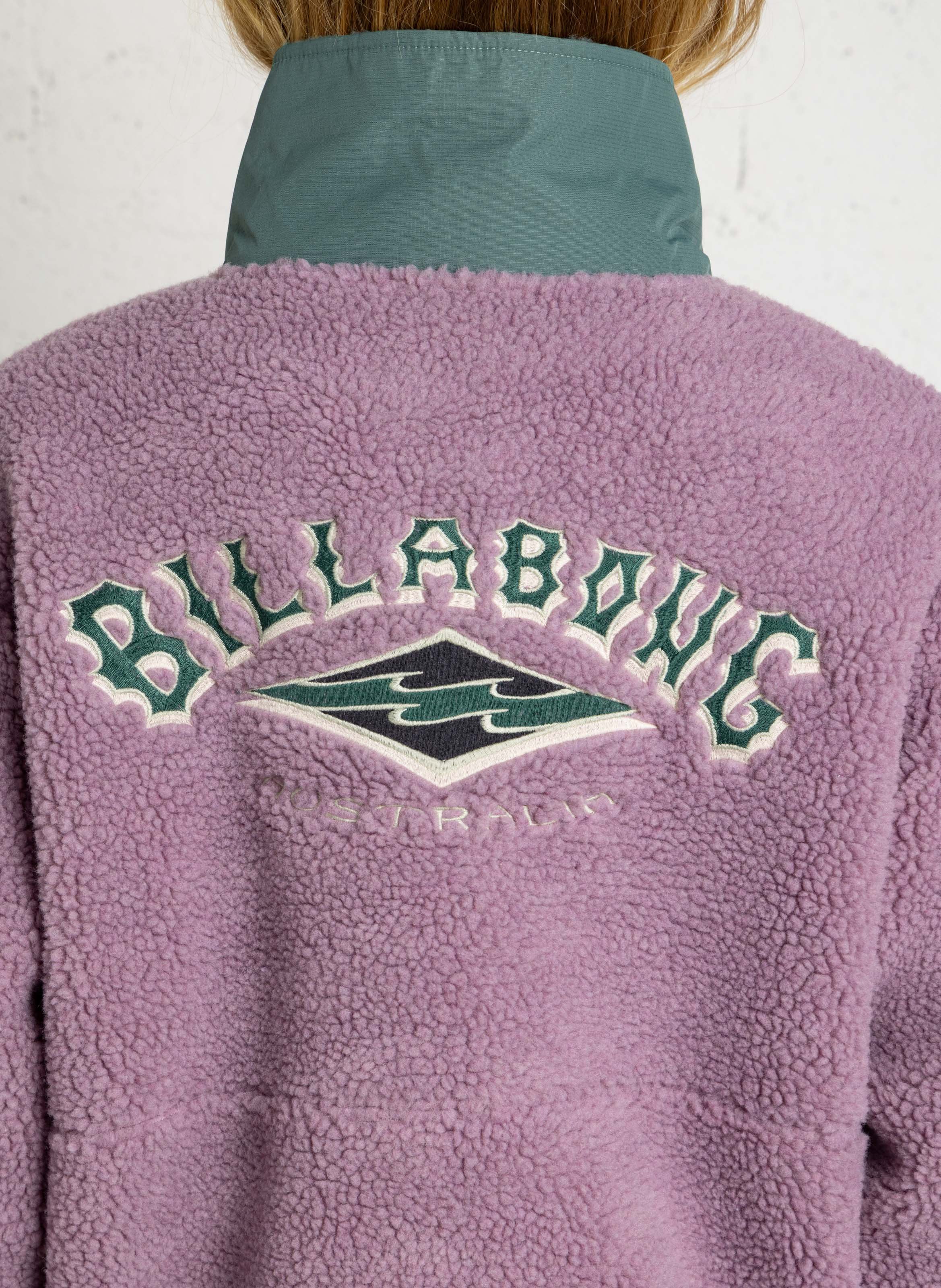 Polaire zippée en sherpa BILLABONG Rose