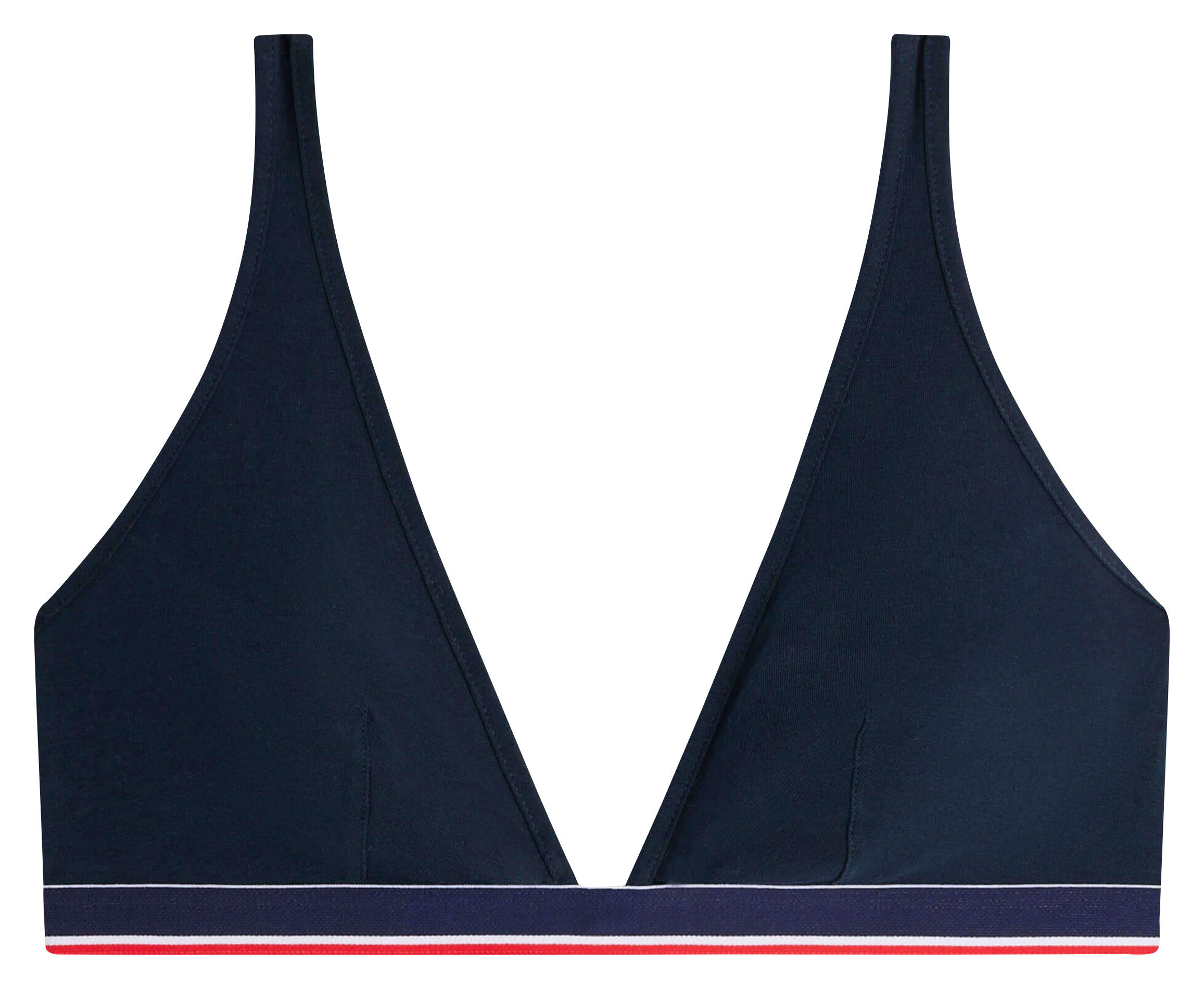 Soutien-gorge triangle en coton LE SLIP FRANCAIS Bleu