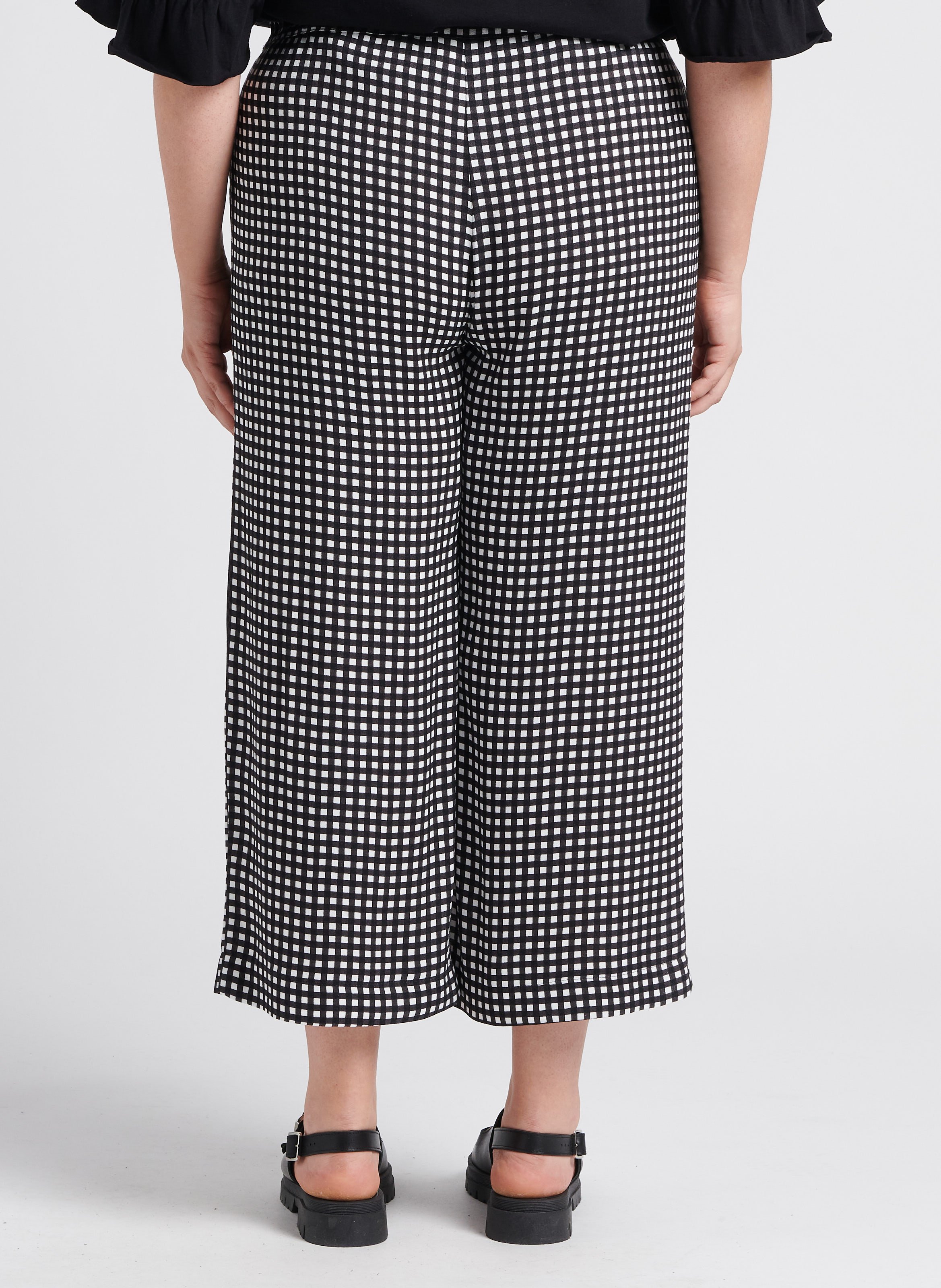 Wijde, geruite broek PERSONA by Marina Rinaldi No Color