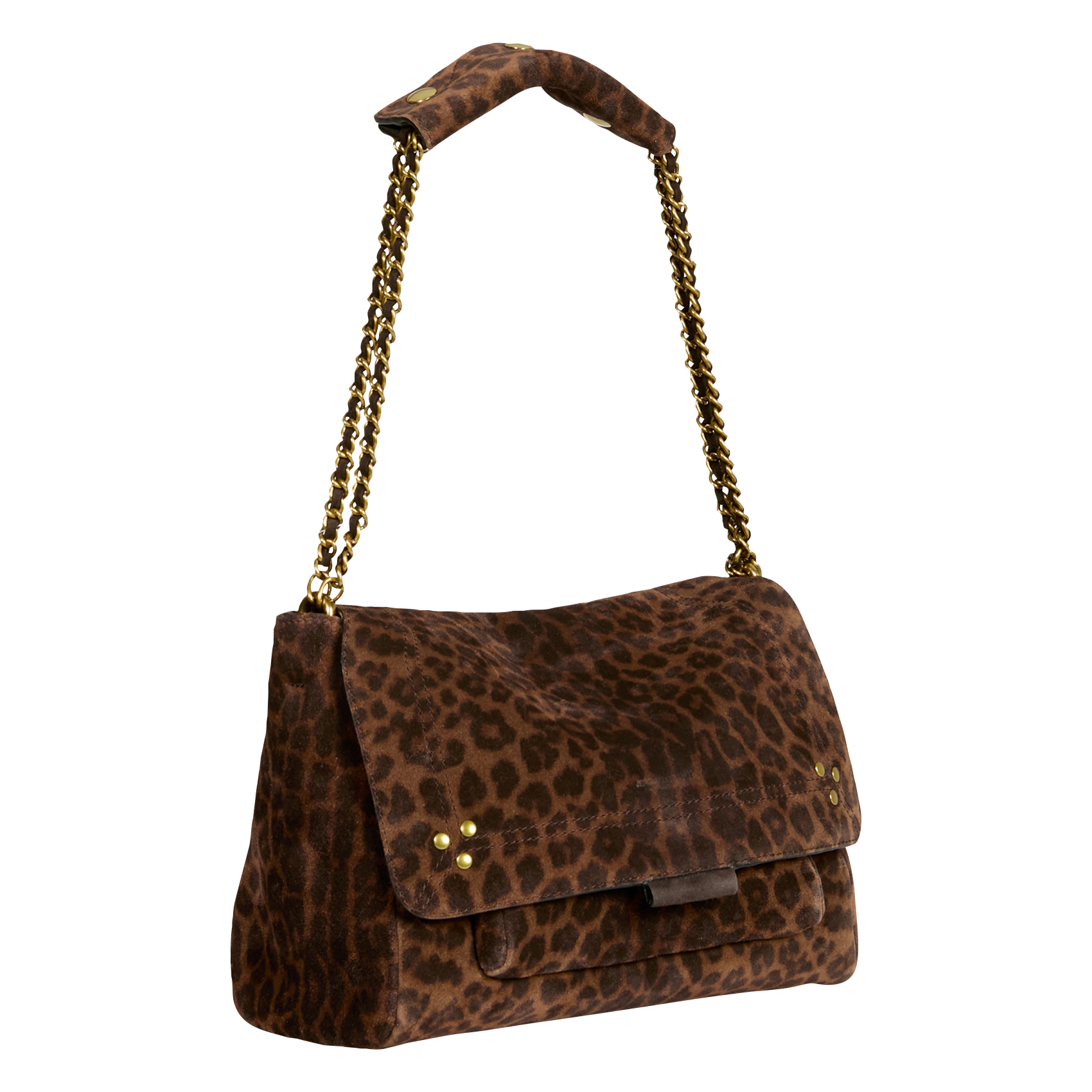 Sac besace imprimé en cuir velours JEROME DREYFUSS Multicolore