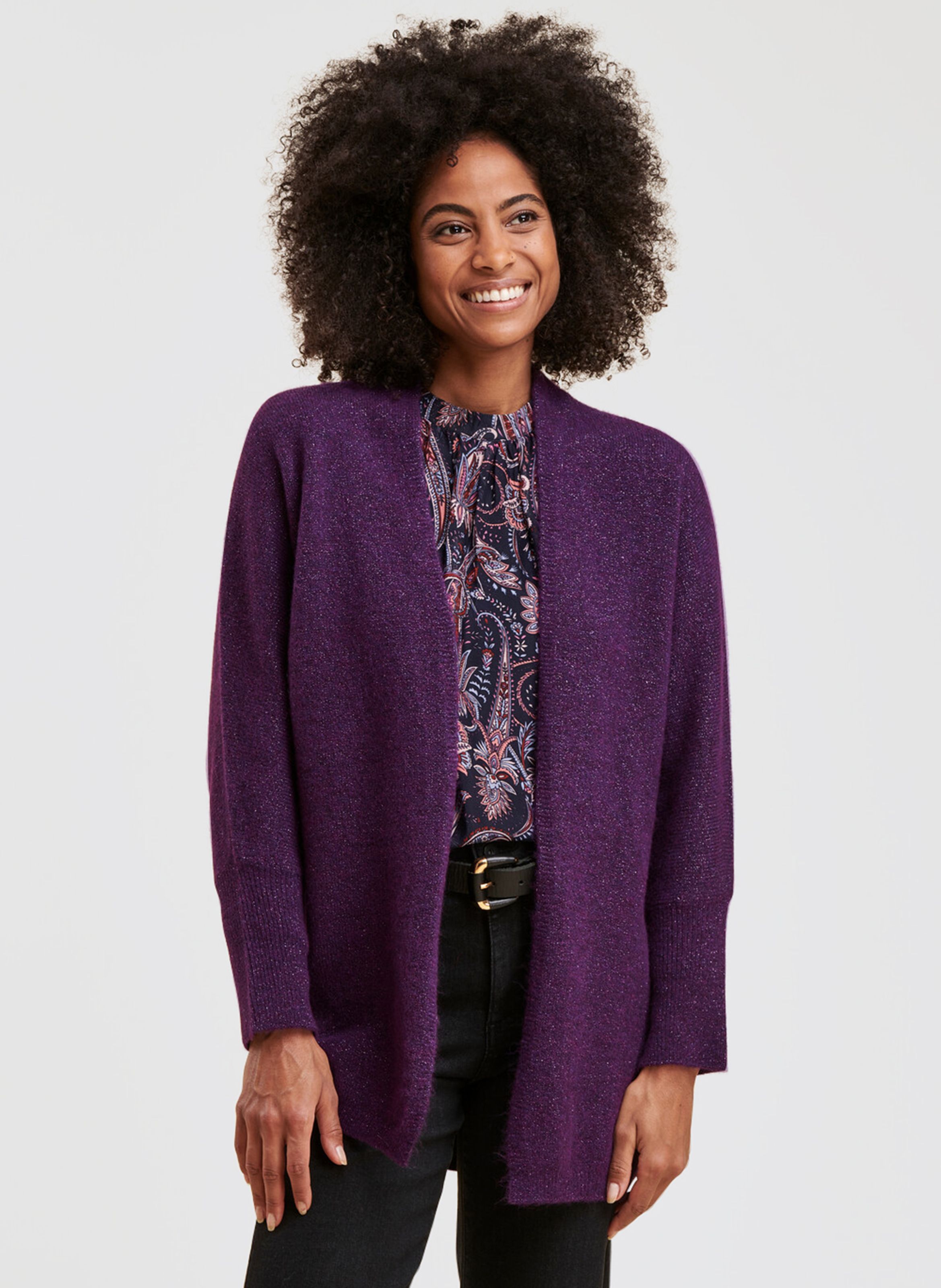 Cardigan discount violet femme