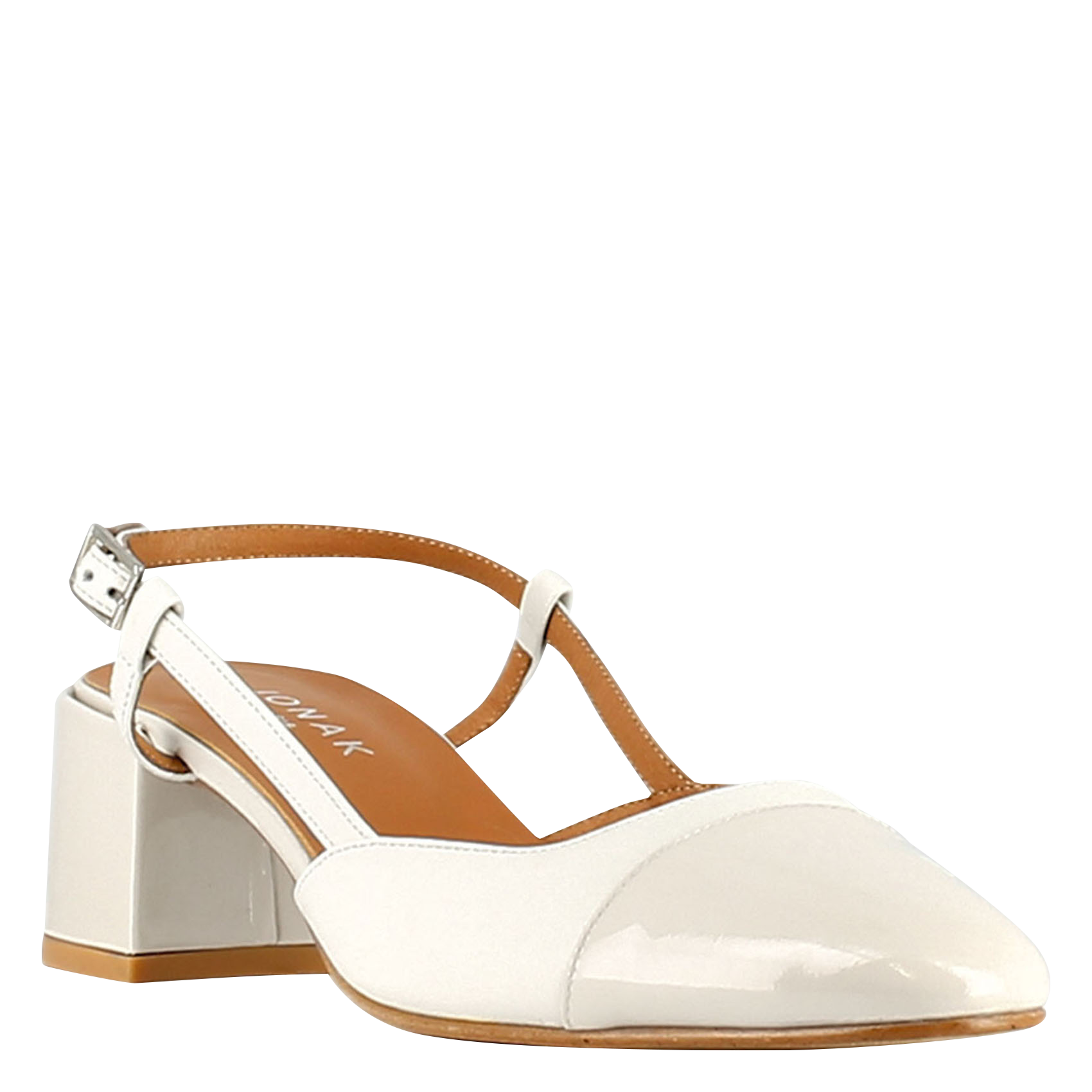 Leren Mary-Janes Wit