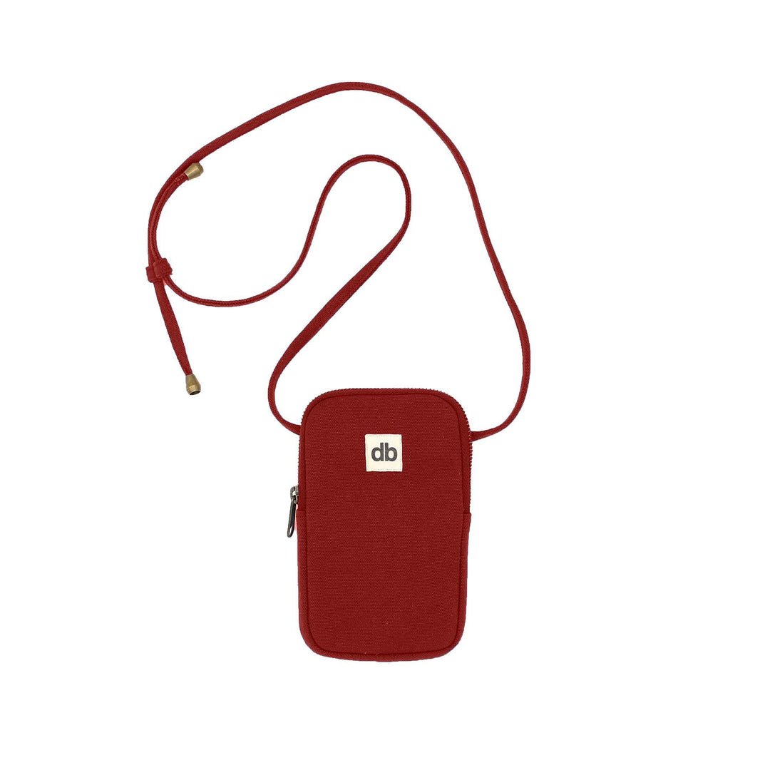 Cotton phone pouch HINDBAG Red