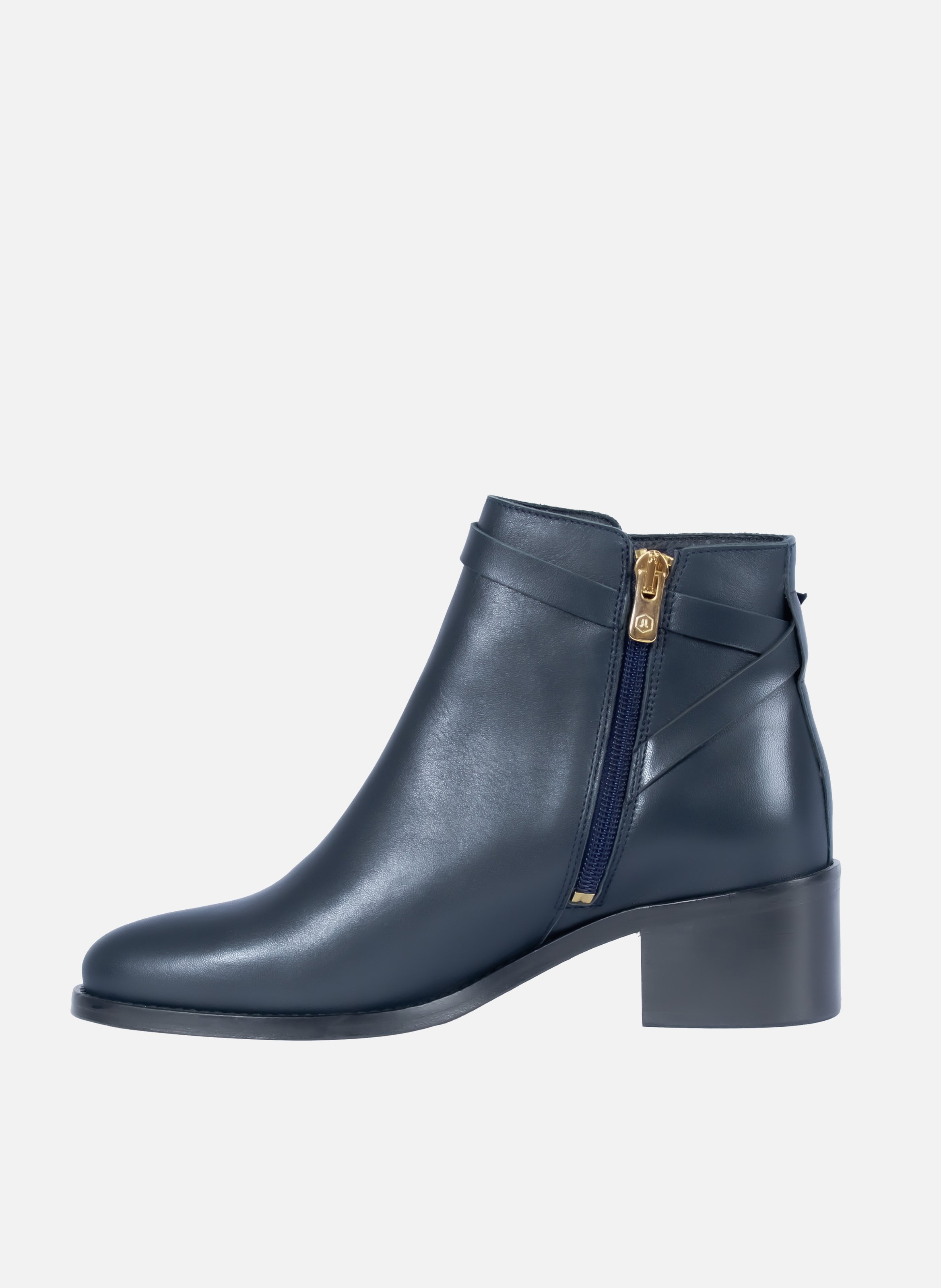 Leather riding mid-calf boots JULES & JENN Blue
