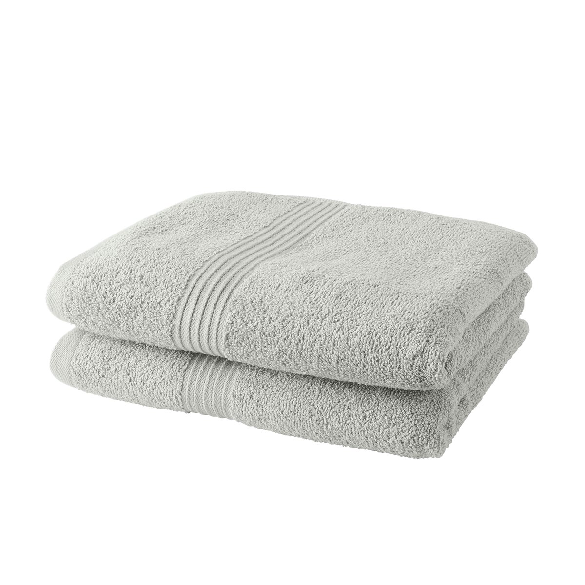Set of 2 cotton bath towels TODAY LINGE DE MAISON White