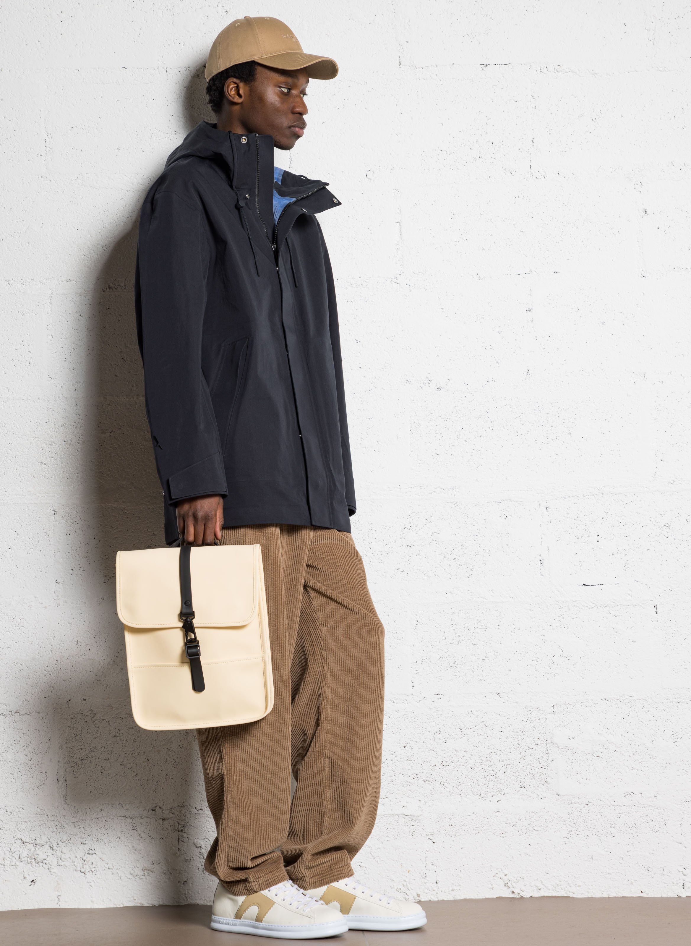 Parka à capuche en coton mélangé AIGLE Noir