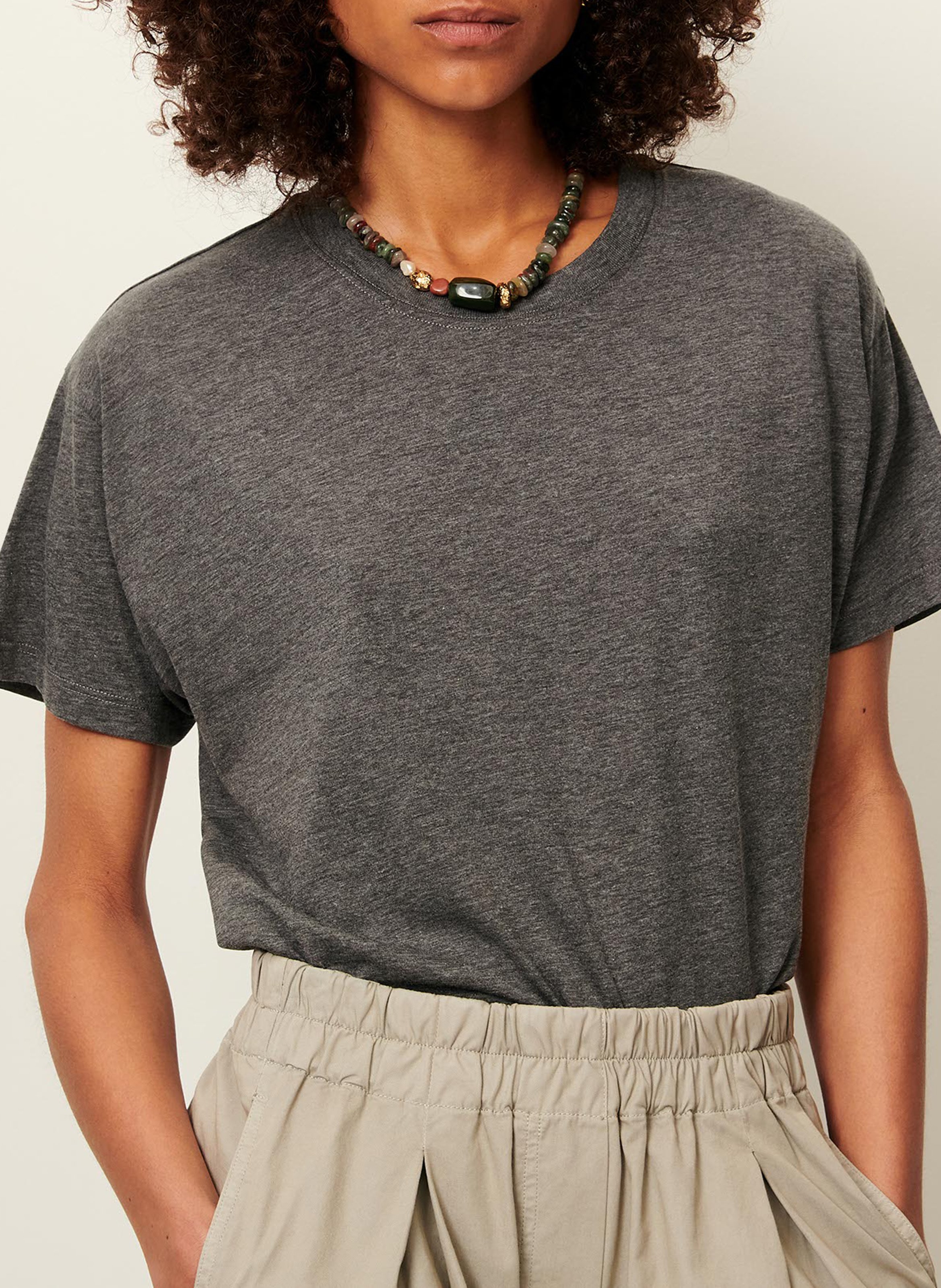 Tee-shirt ample col rond fluide SESSUN