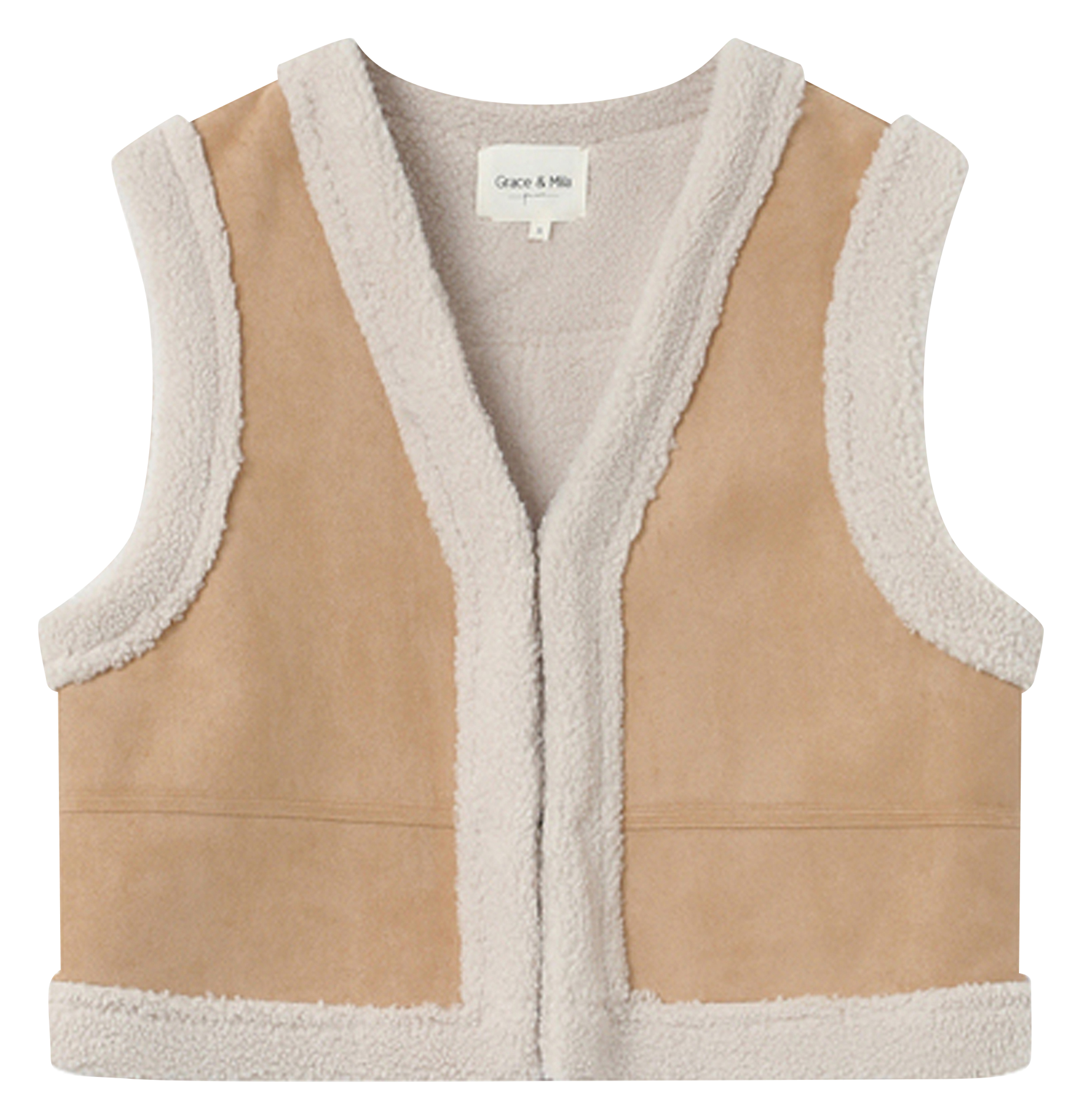 V-neck jacket GRACE ET MILA Beige