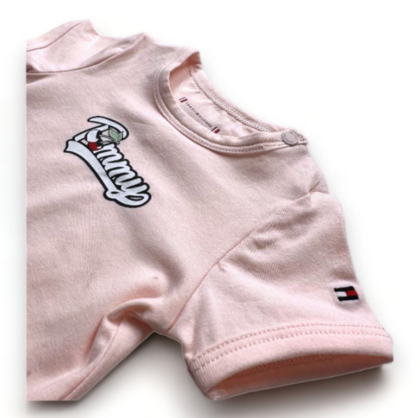 Pink baby bodysuit - 0 months TOMMY HILFIGER - SECONDE MAIN Pink