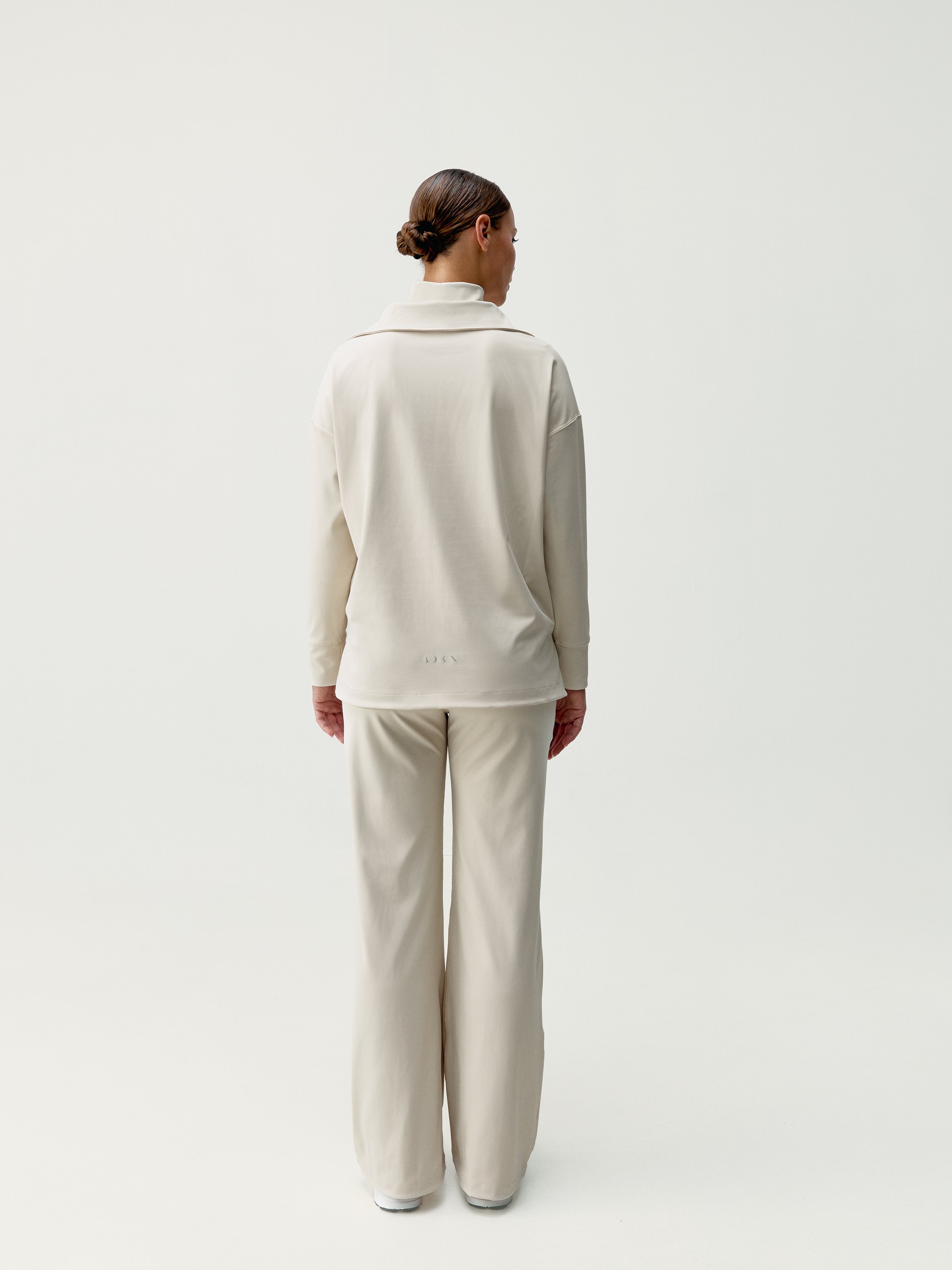 Comfortable straight cut trousers Lua BORN LIVING YOGA White