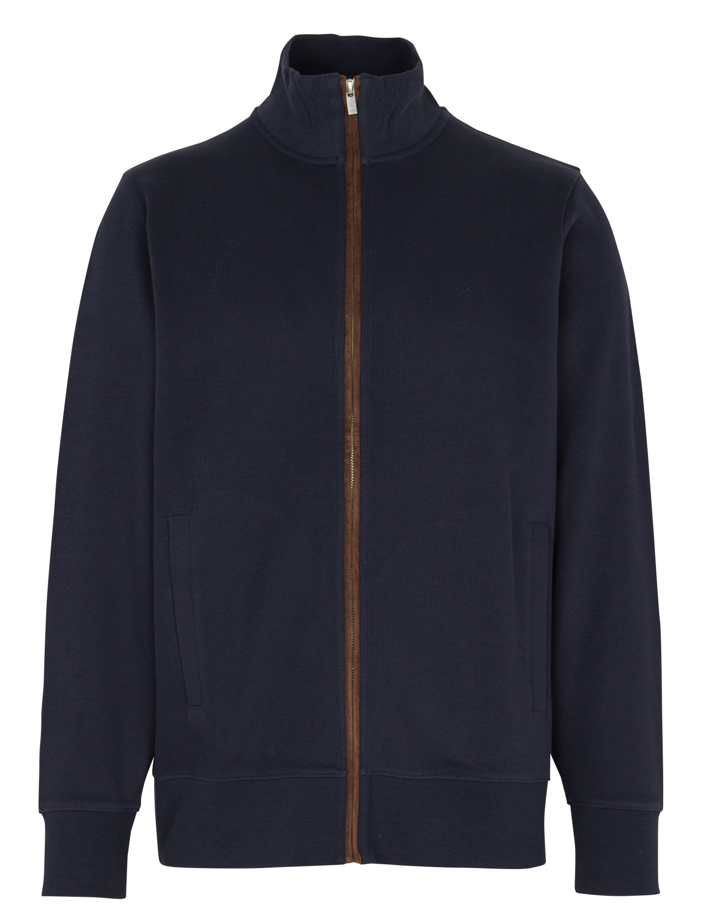 Gilet col montant en coton GANT Bleu