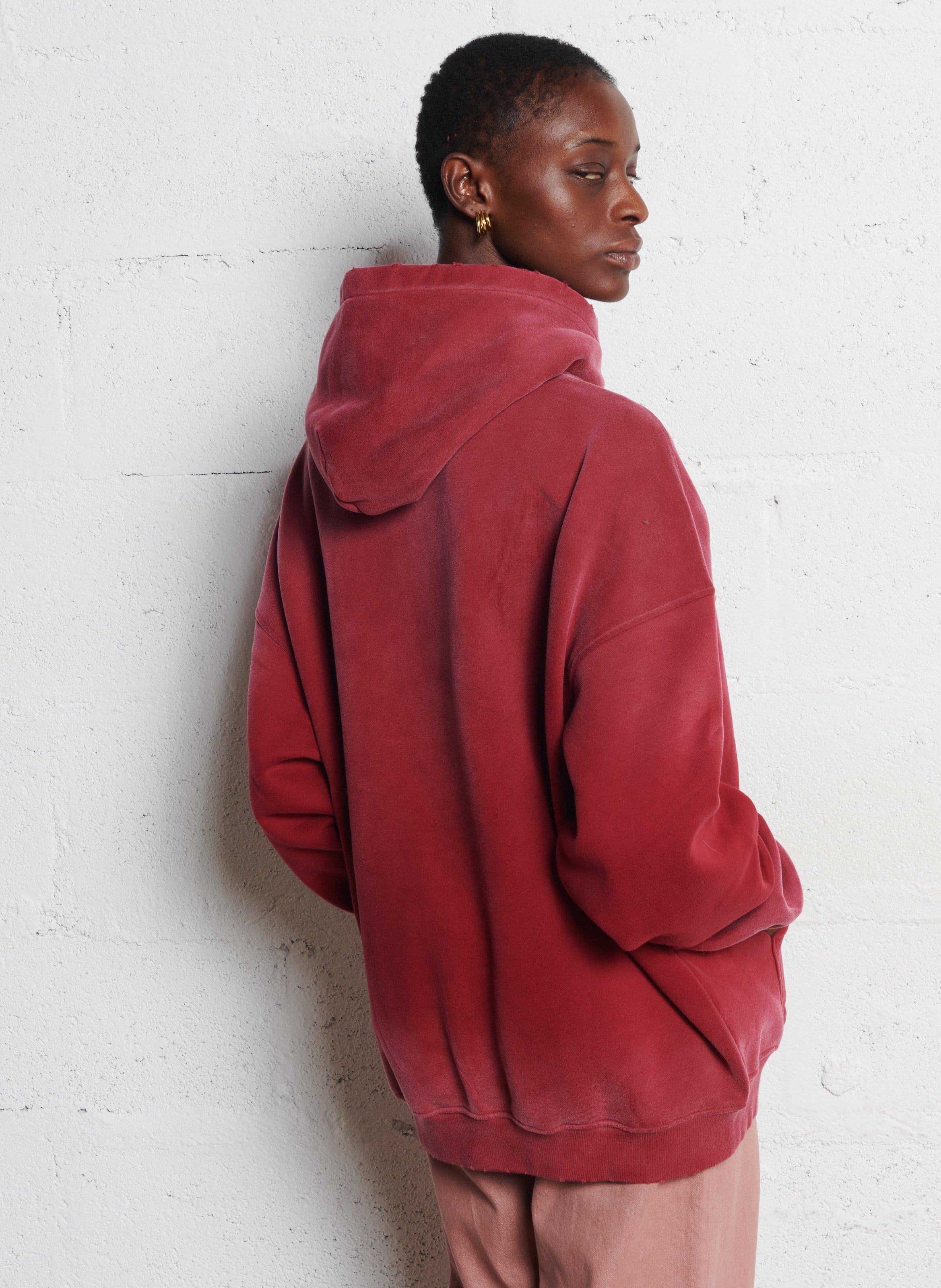 Sweat col rond en coton mélangé NEWTONE Rouge