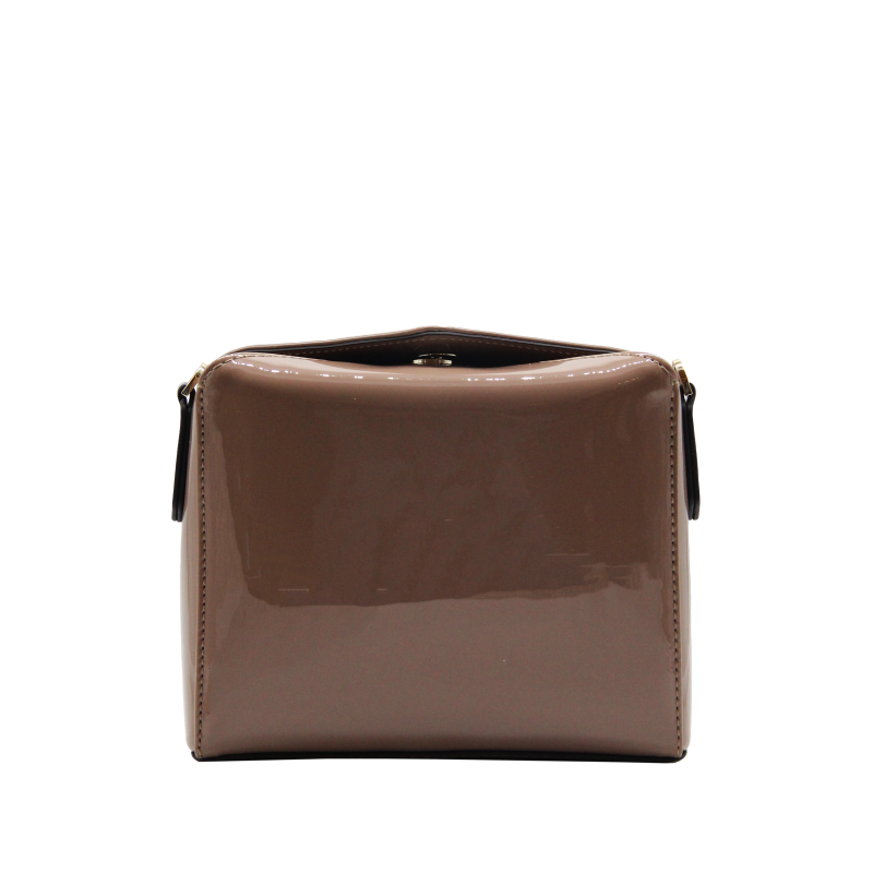 Shoulder bag - synthetic and leather POURCHET Brown