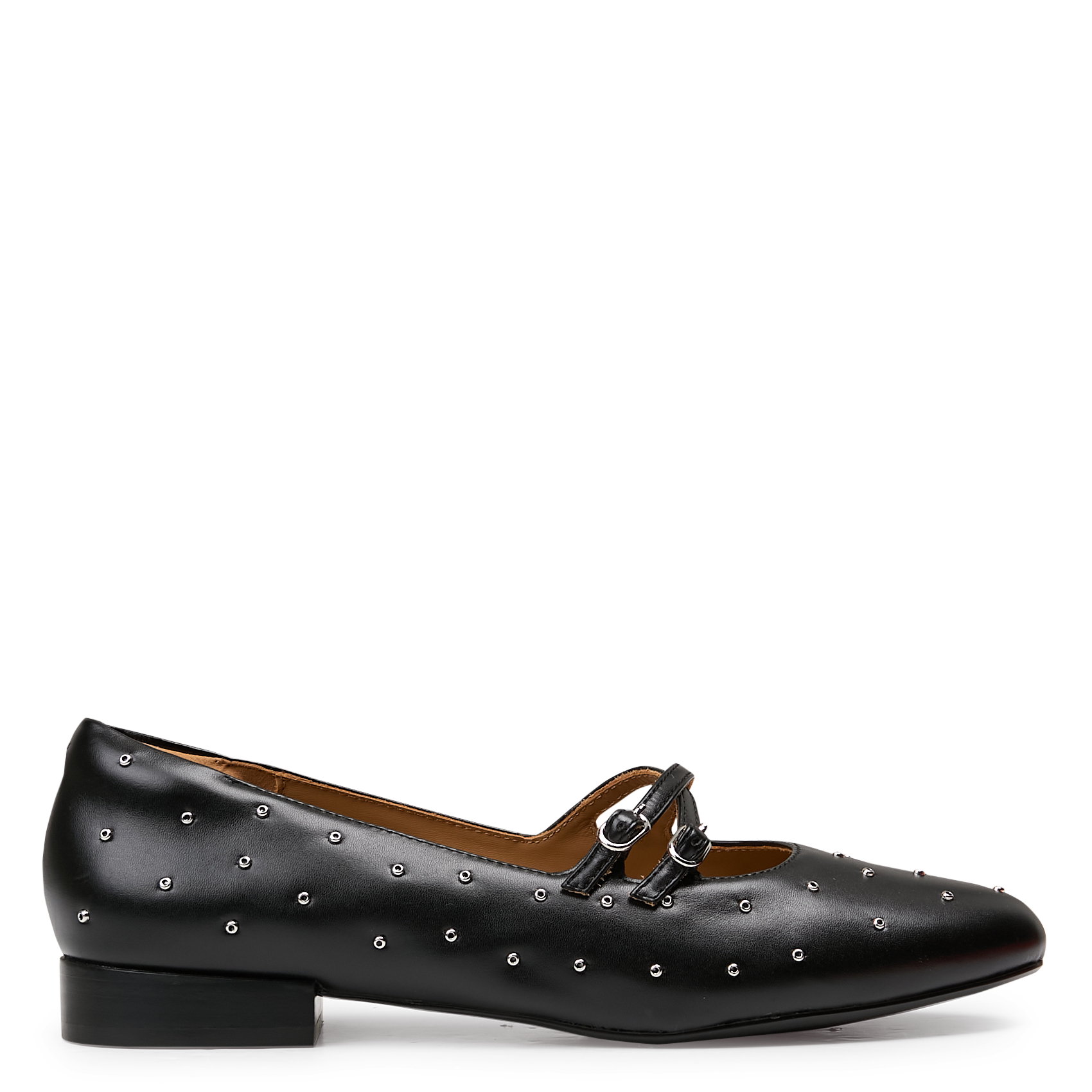 Ballet flats with leather studs SCHMOOVE Black