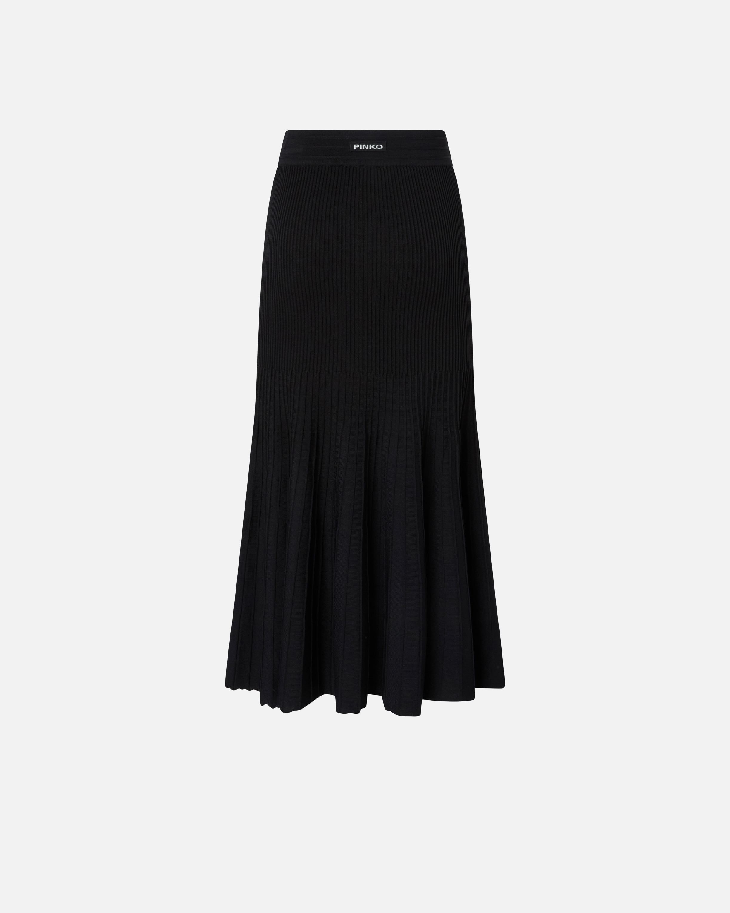 Mid-length pleated skirt PINKO Black