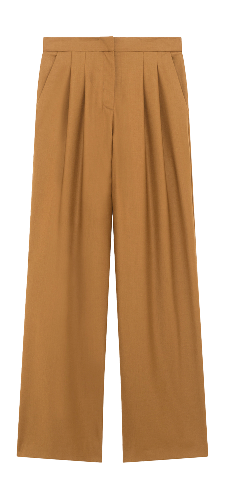 Pantalon droit en laine IRO Marron
