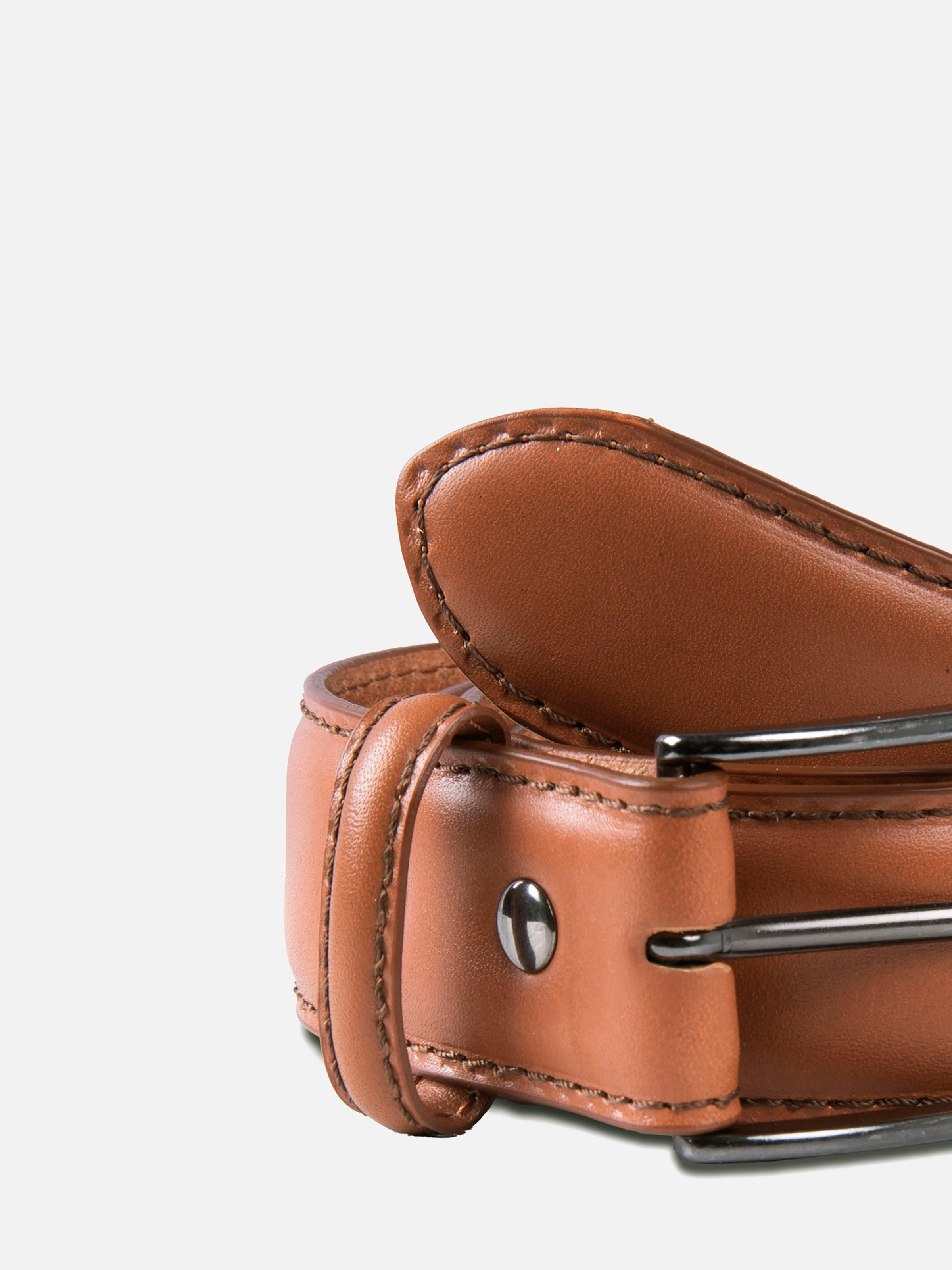 Madrid leather belt JULES & JENN Brown