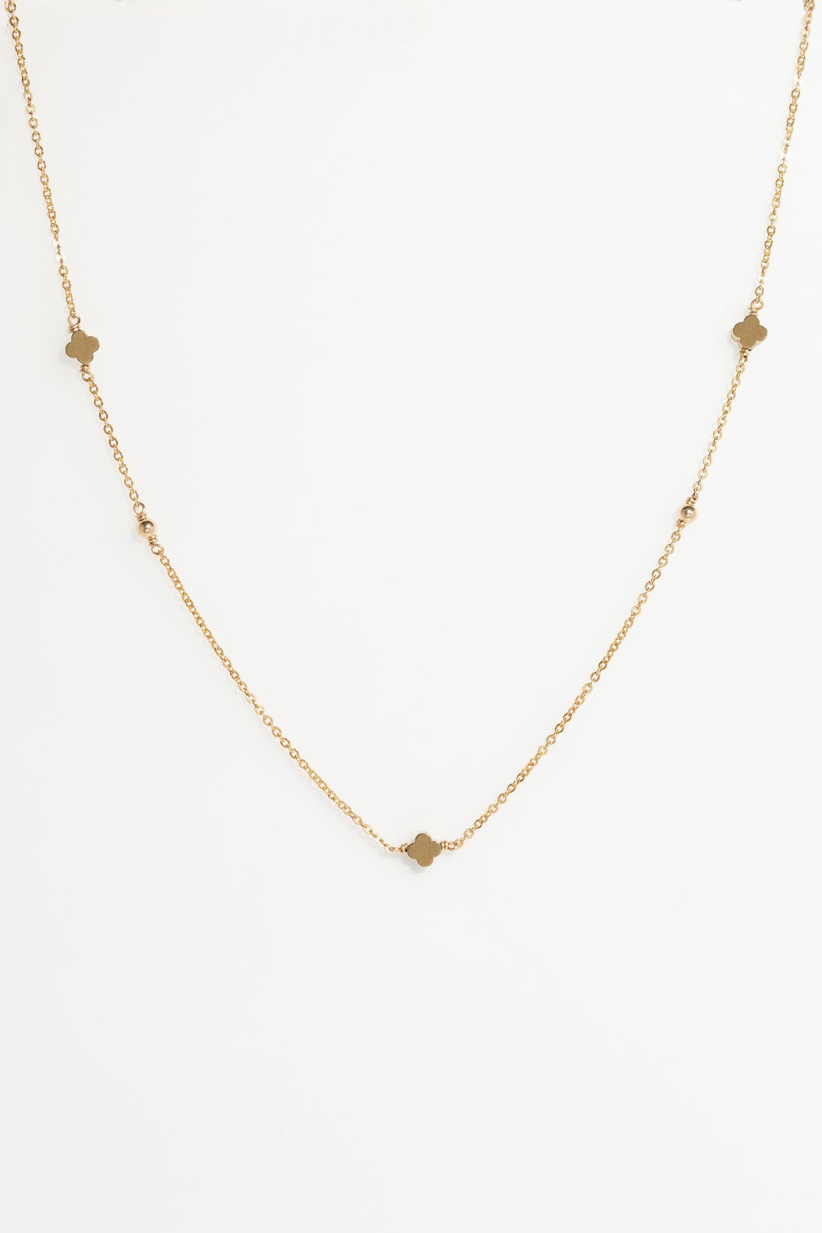 Bracelet - Amaya necklace - Pyrite clover YAY Golden