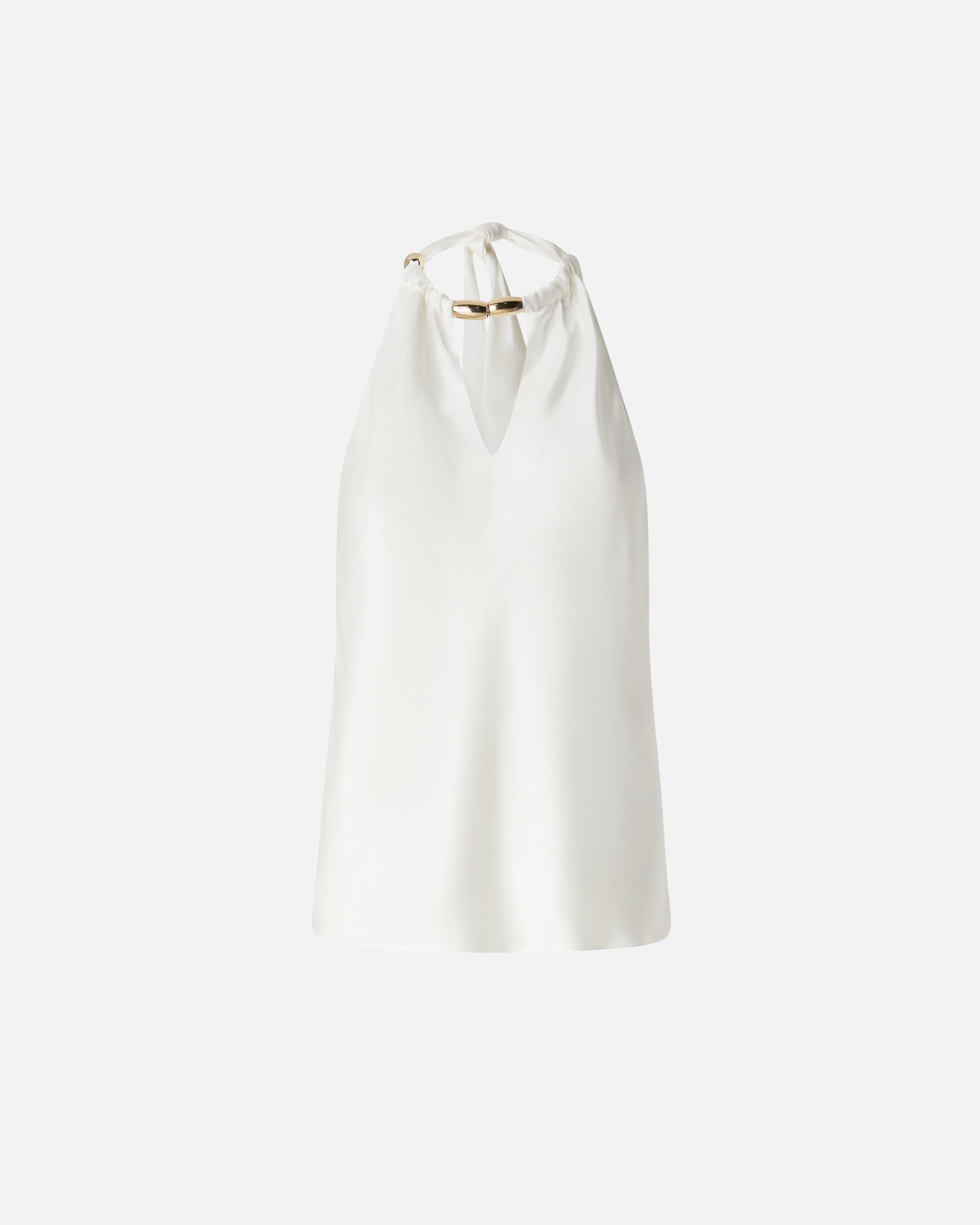 Backless top PINKO White