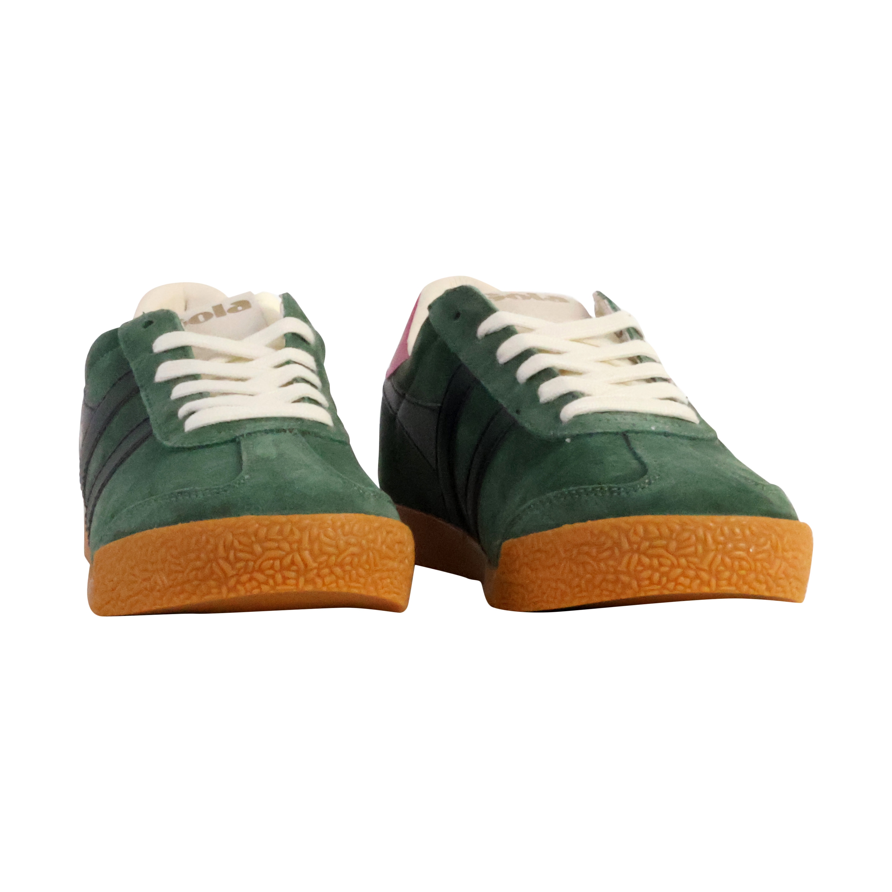 Low leather sneakers Elan GOLA Green