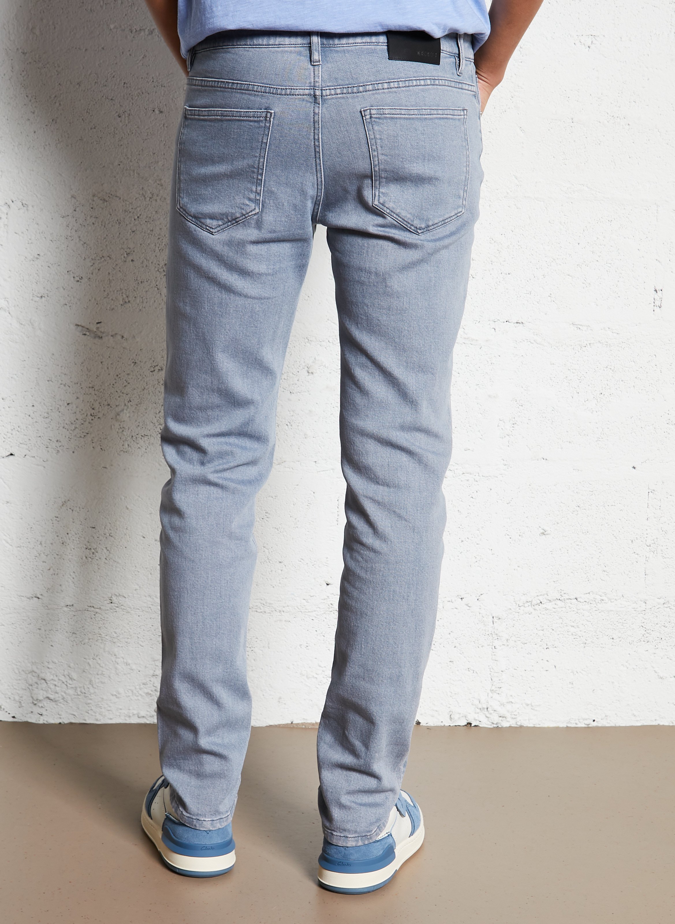 High-rise slim-fit jeans IKKS Faded jeans