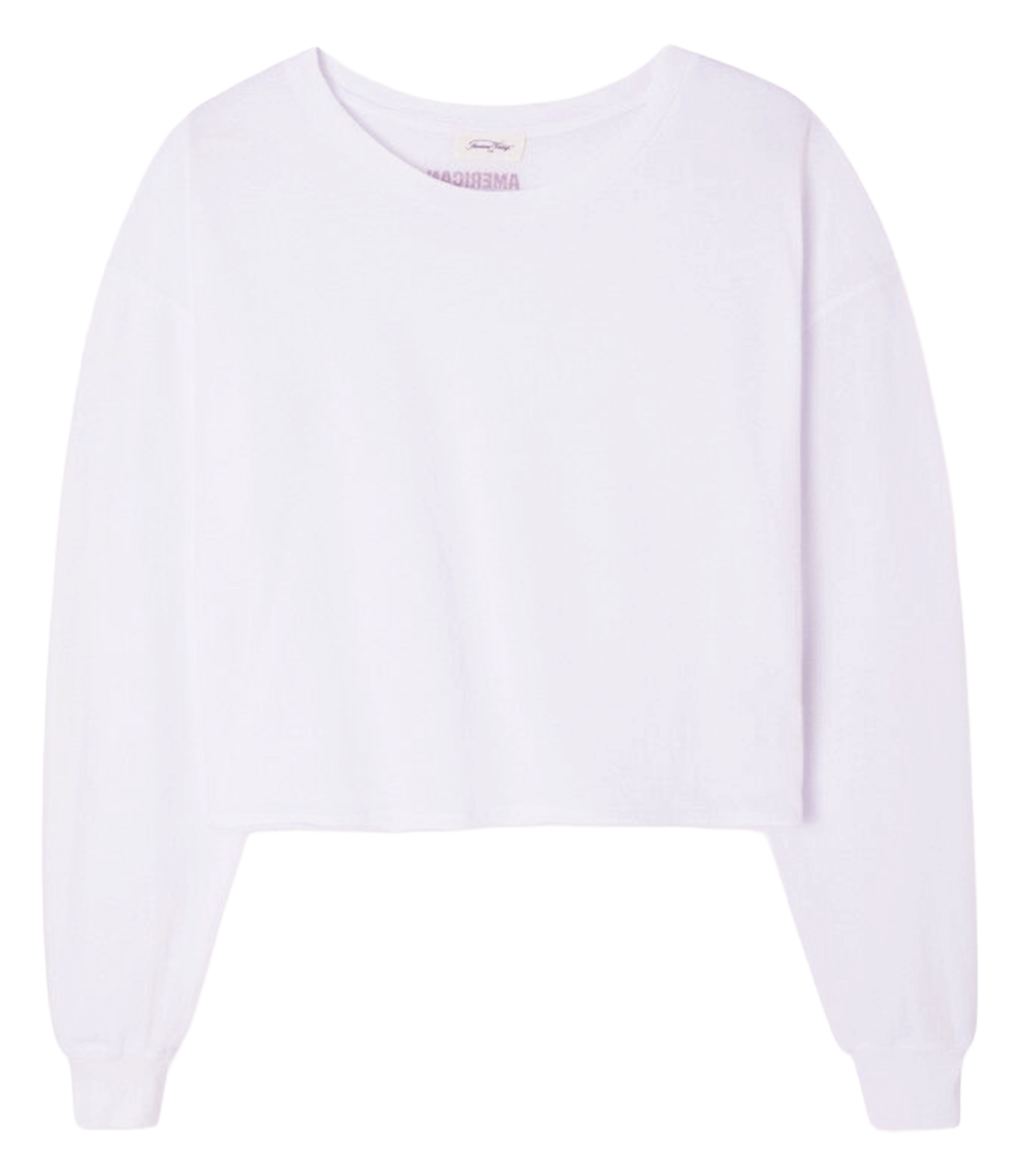 Short-sleeved plain long-sleeve T-shirt AMERICAN VINTAGE White