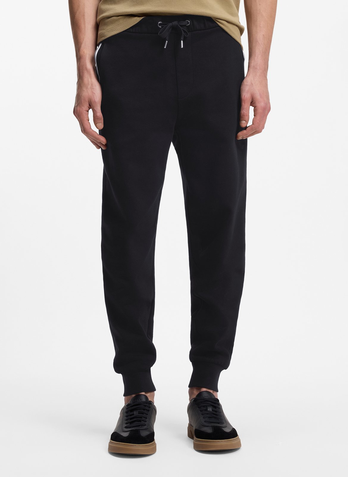Straight cotton joggers BOSS Black