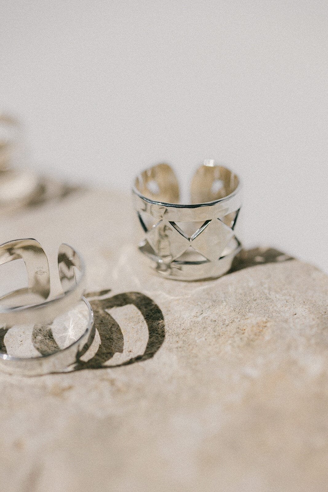 Hammered gold plated ring MONSIEUR SIMONE Silver