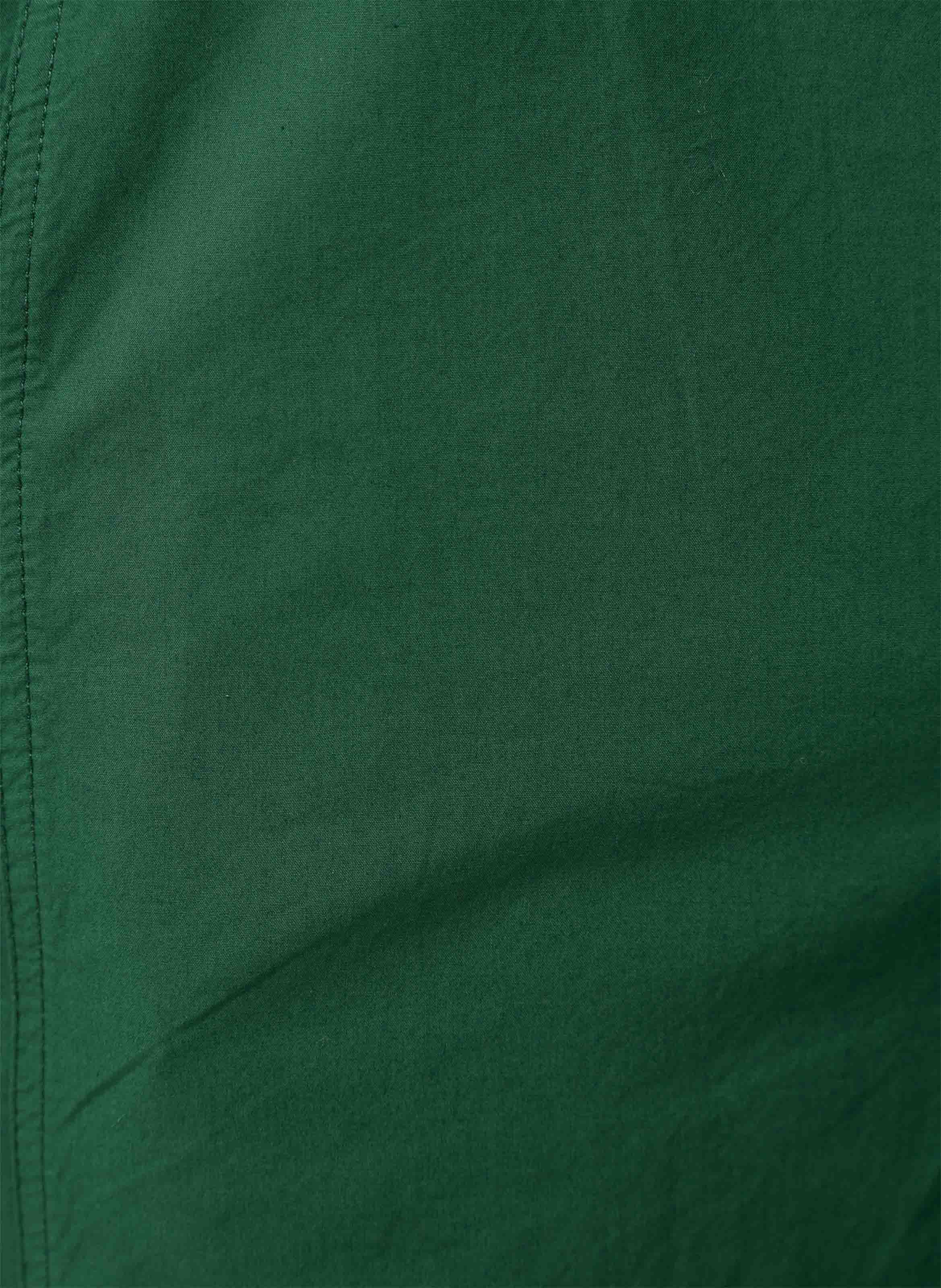 Round 7/8 length plain cotton pants HUMILITY Green