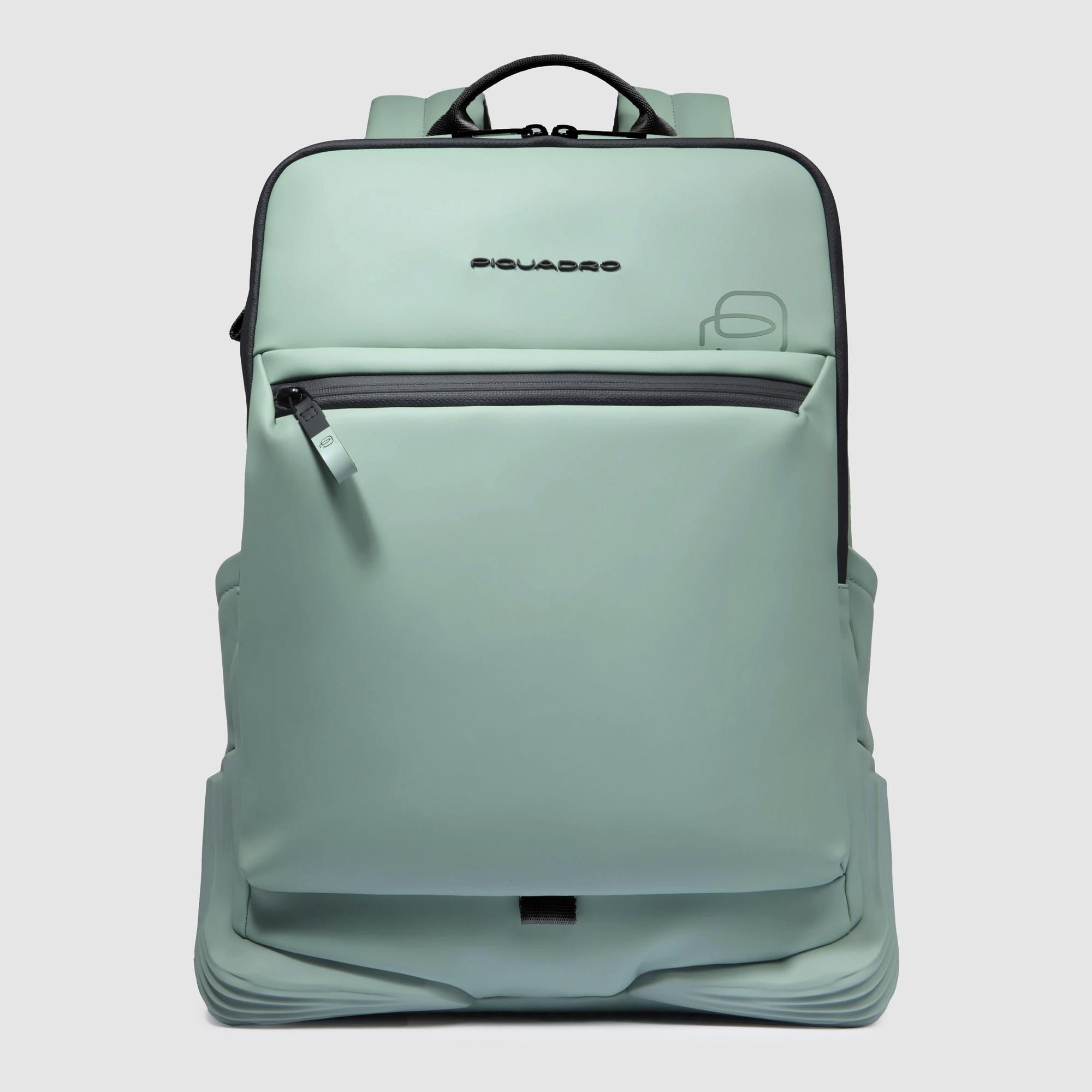 Water-repellent backpack for 14" laptop PIQUADRO Green